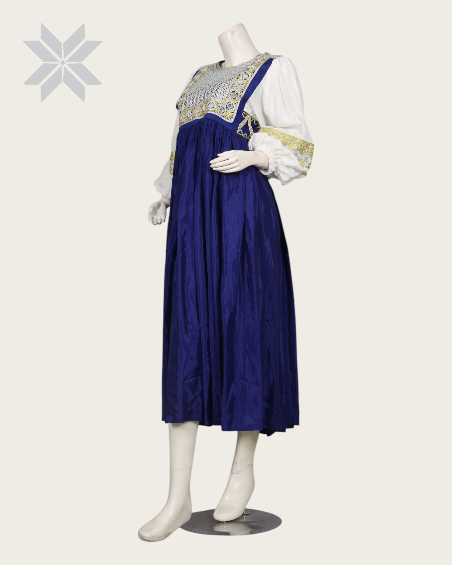 Lajwardi Charmak Women Embroidery Blue Dress