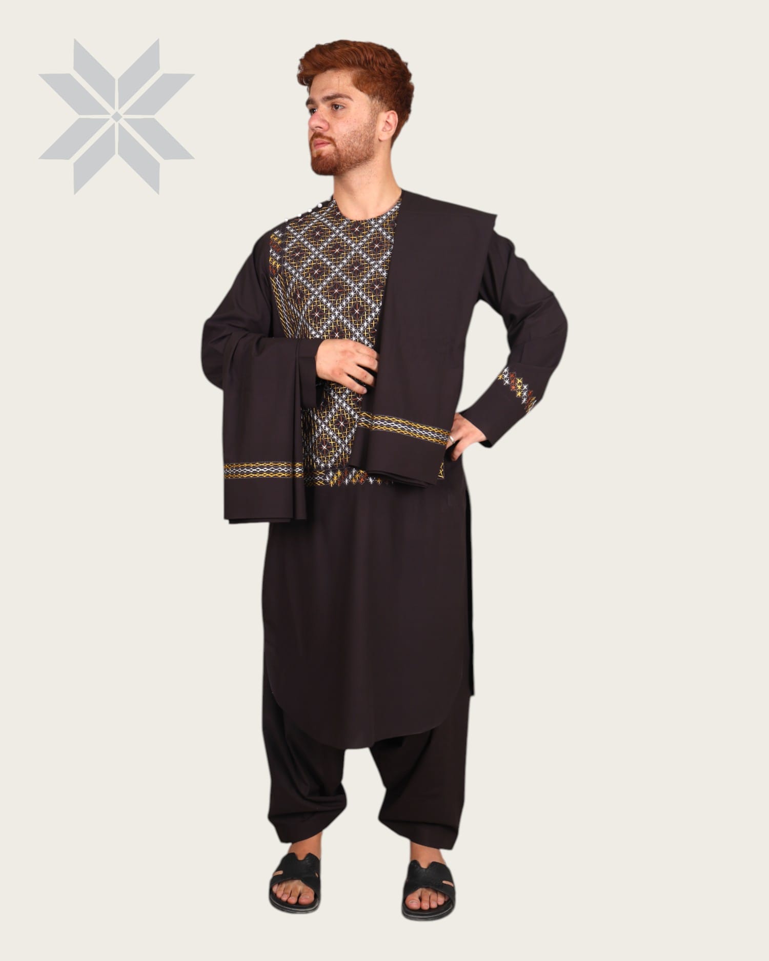 Afghani Men Chest Embroidered cloths