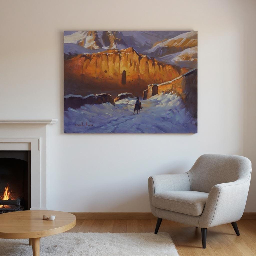 Oil Painting Echoes of Bamyan
