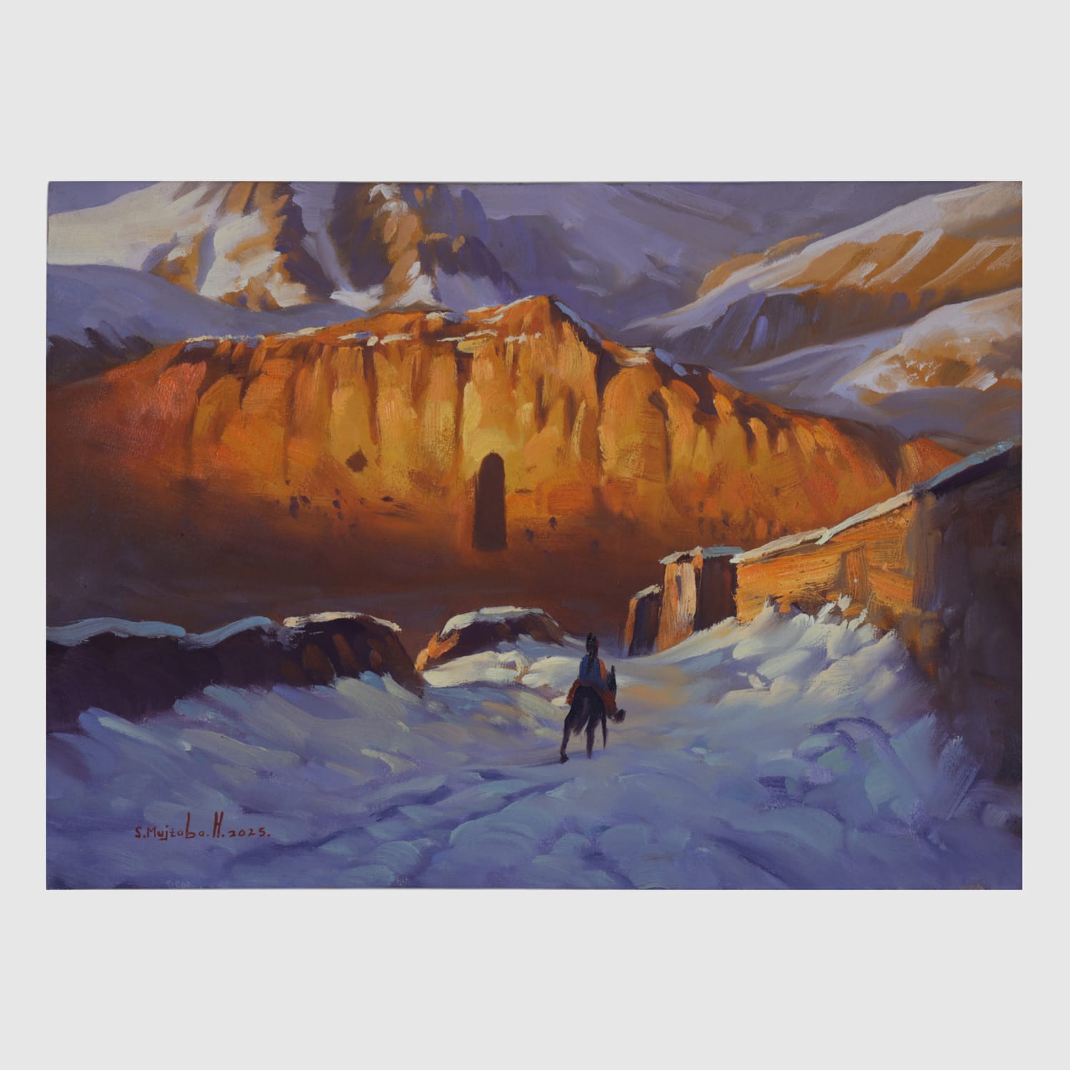 Oil Painting Echoes of Bamyan
