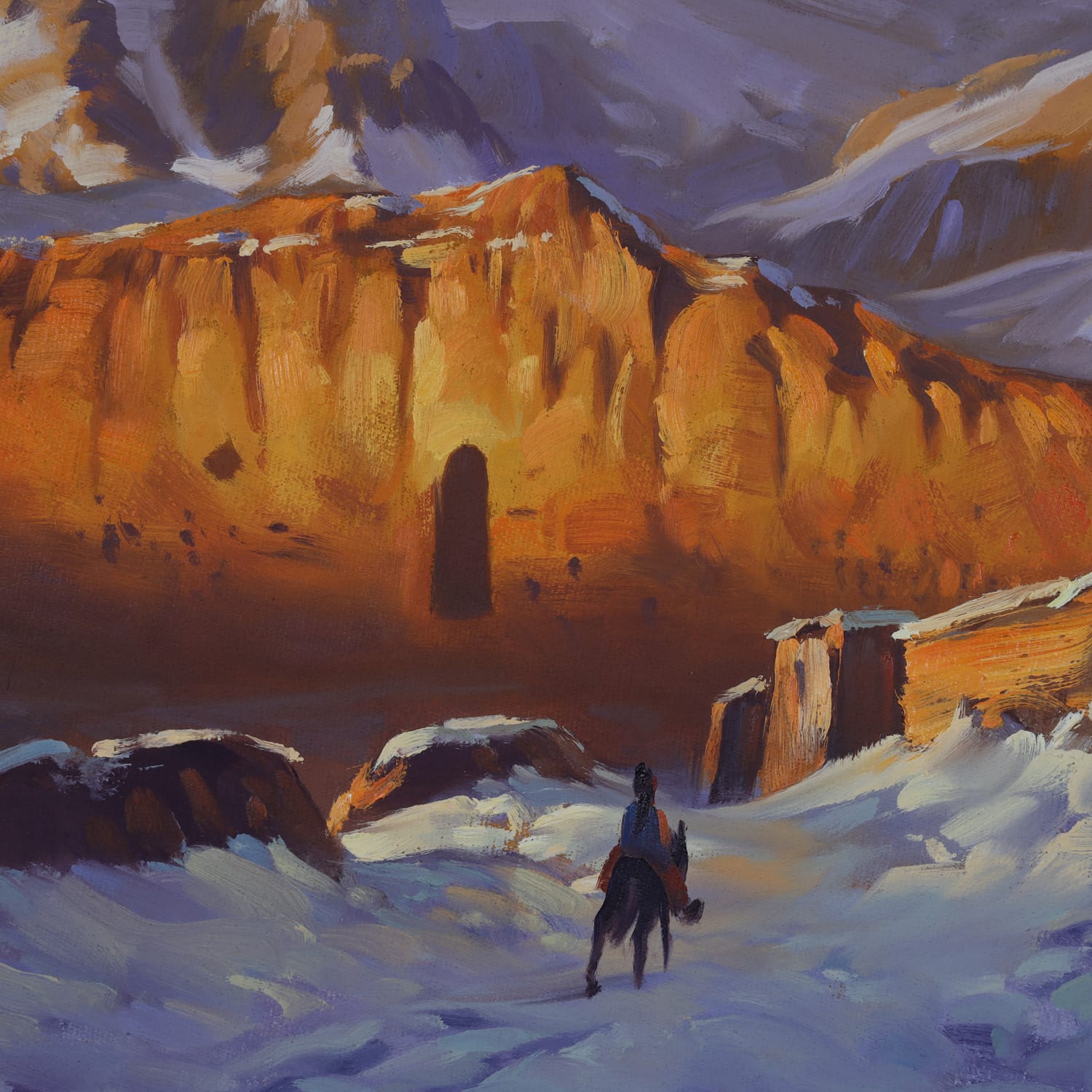 Oil Painting Echoes of Bamyan