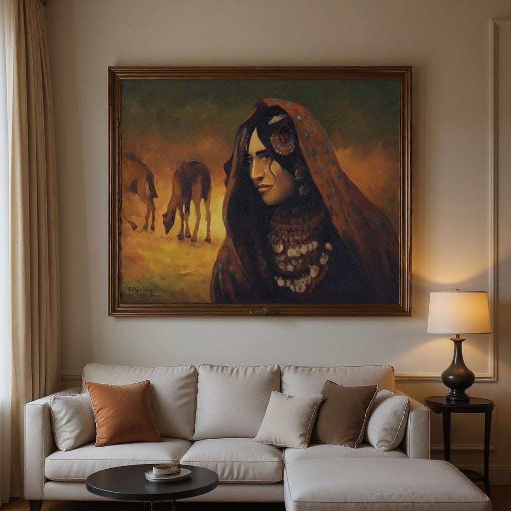 Oil Painting: Spirit of the Kuchi Girl