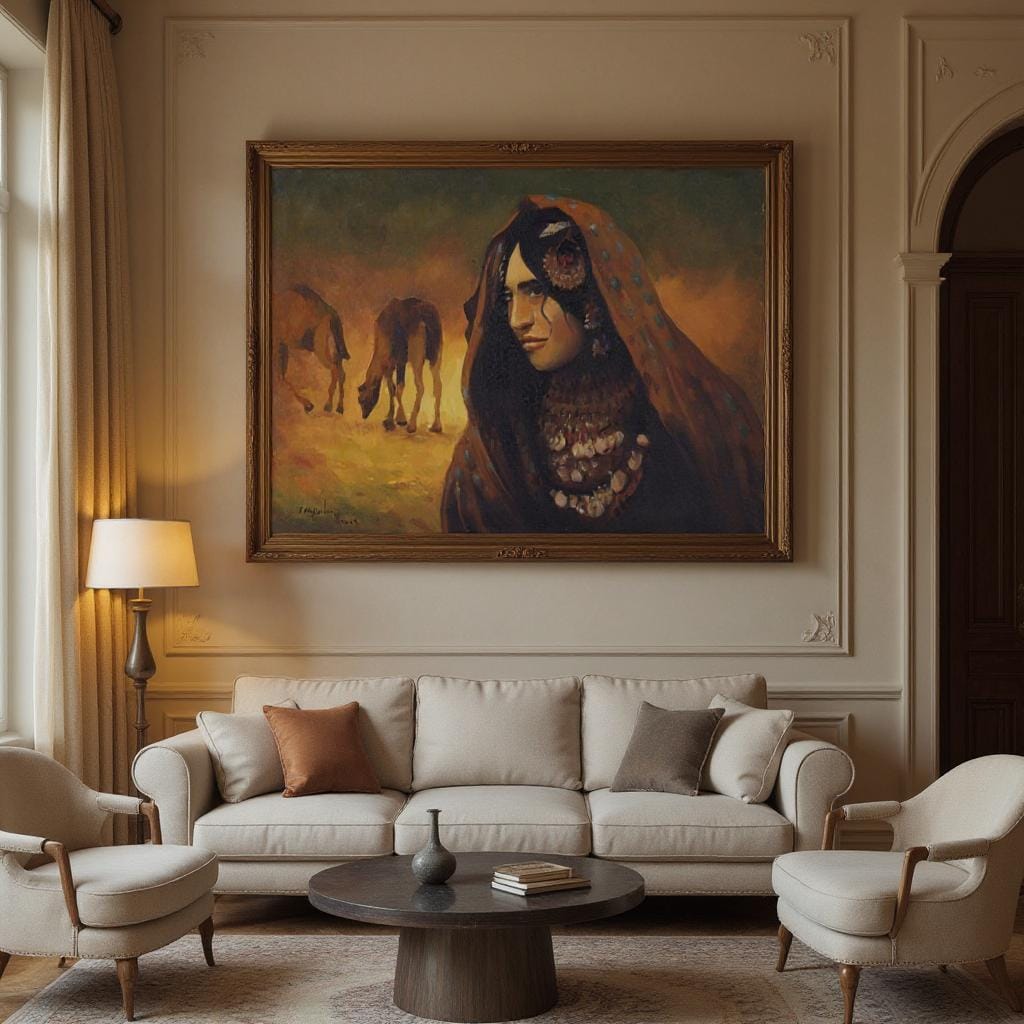Oil Painting: Spirit of the Kuchi Girl