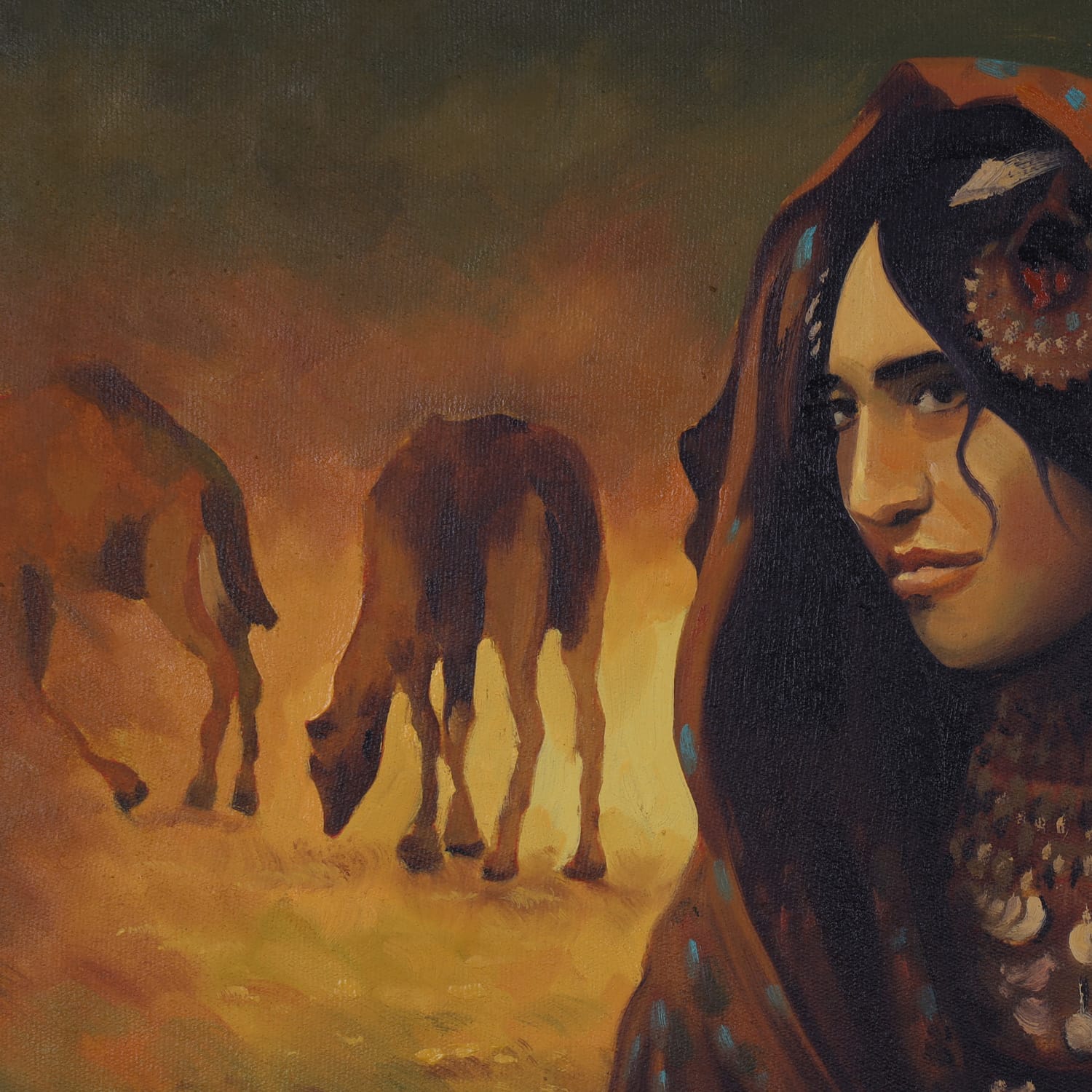 Oil Painting: Spirit of the Kuchi Girl