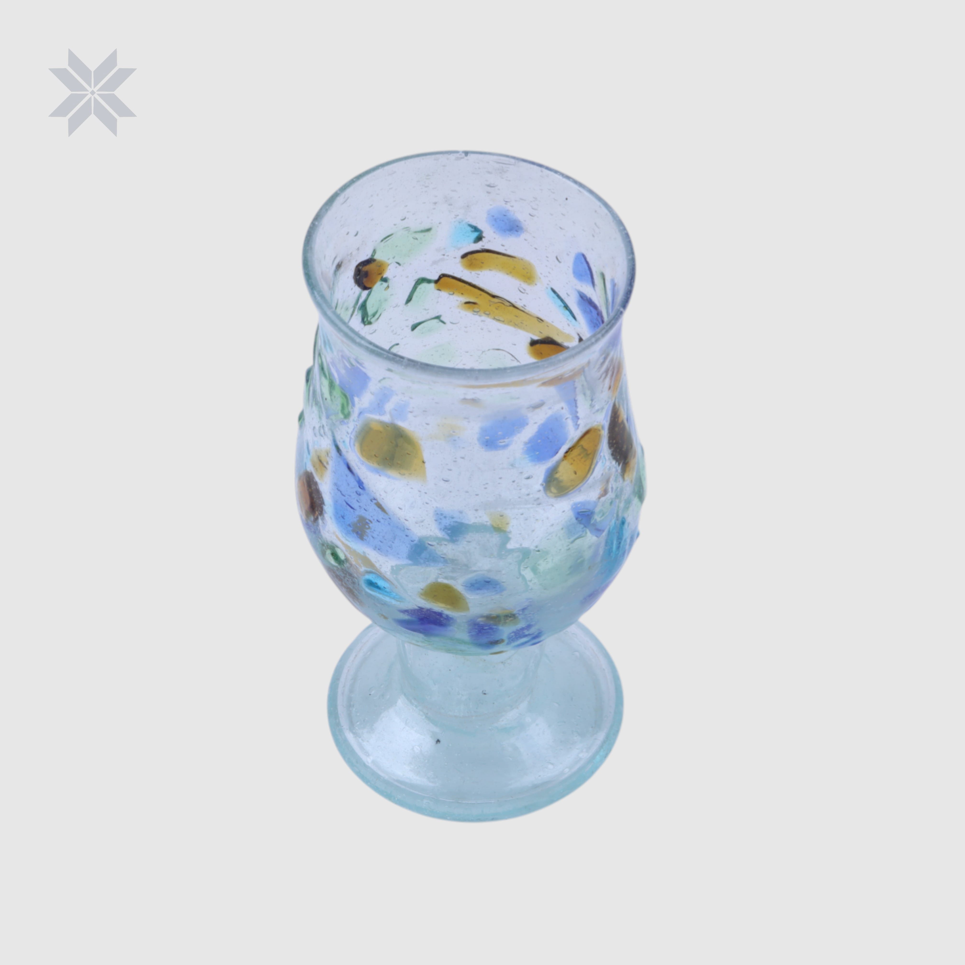 Set of 6, Handmade Glass, Cocktail Glass