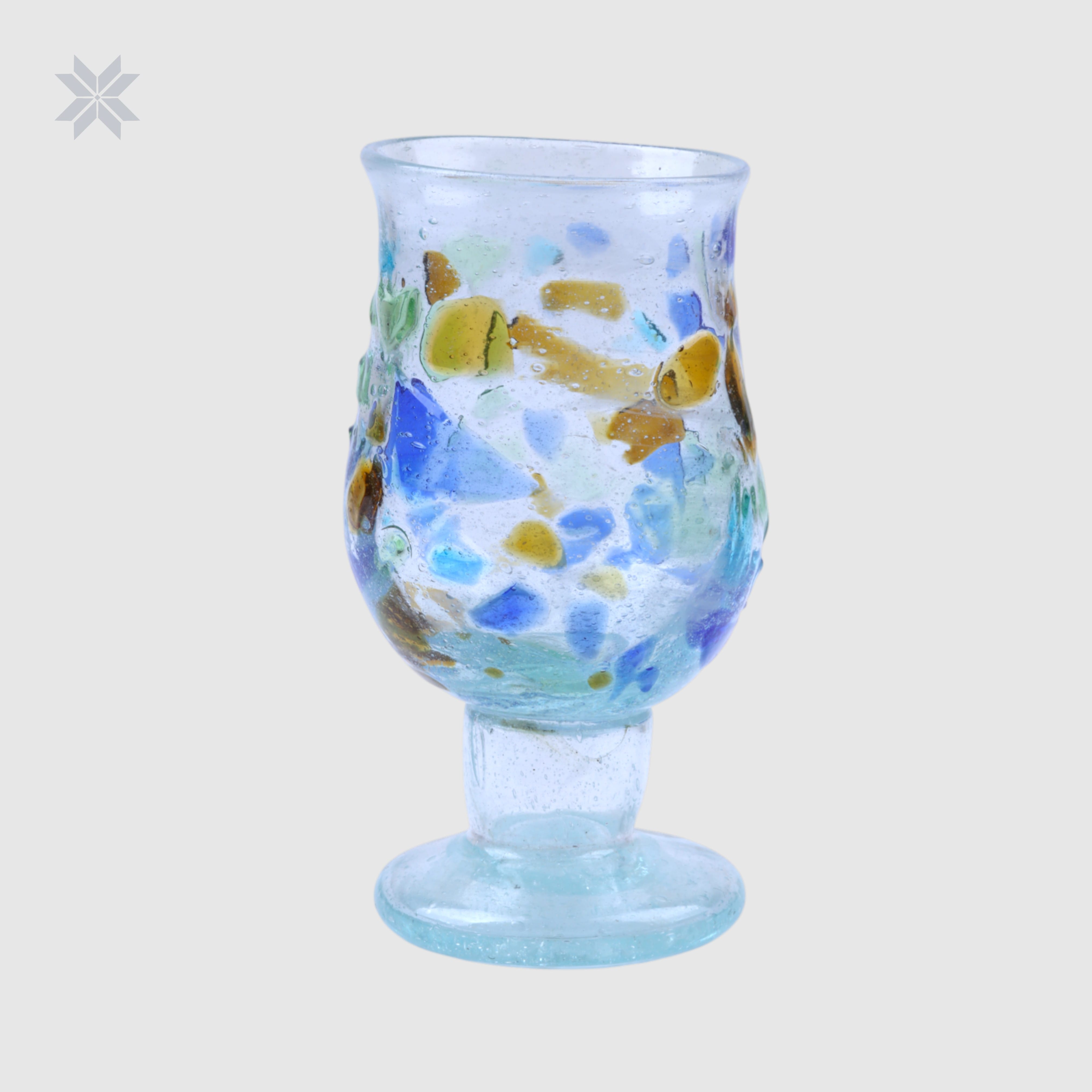 Set of 6, Handmade Glass, Cocktail Glass