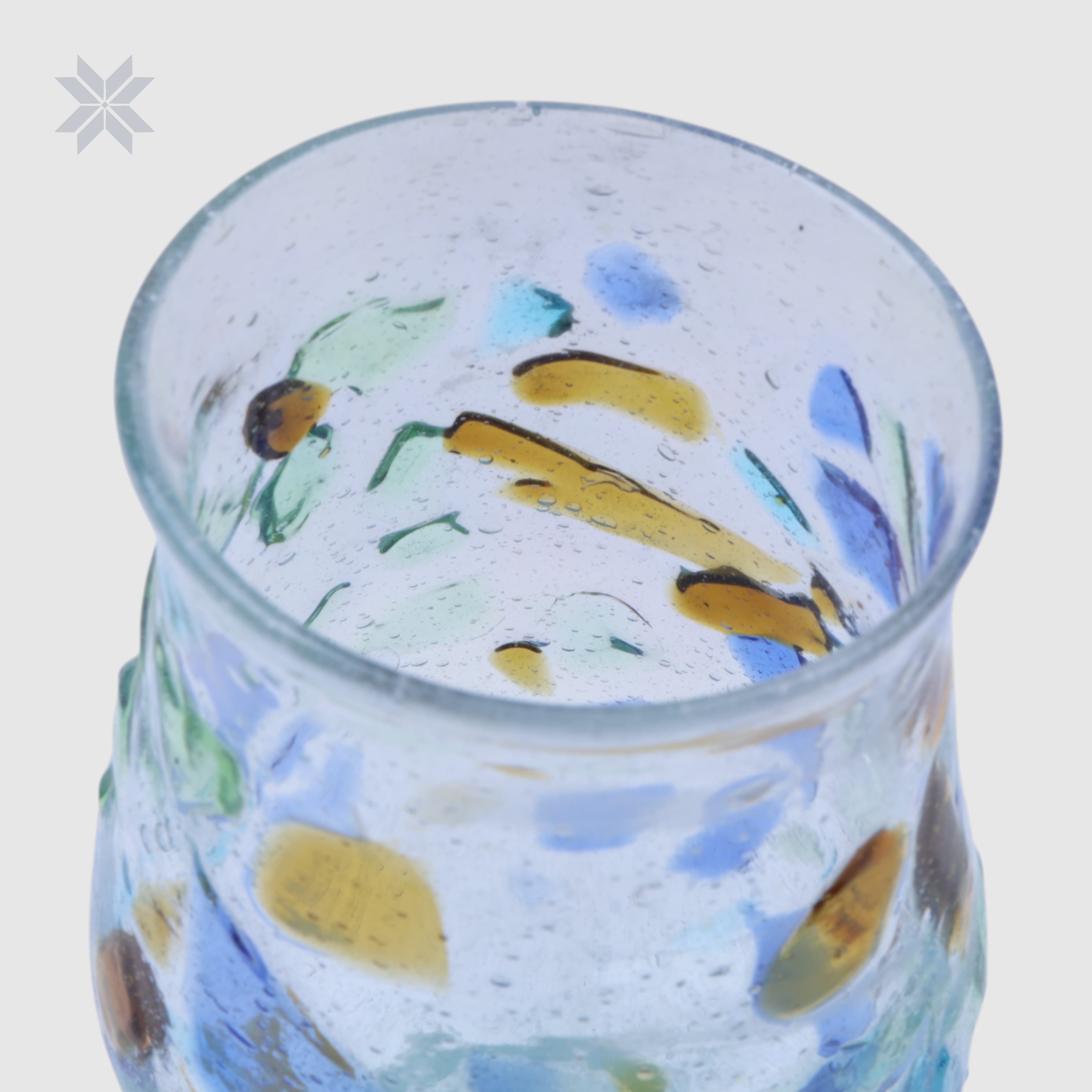 Set of 6, Handmade Glass, Cocktail Glass