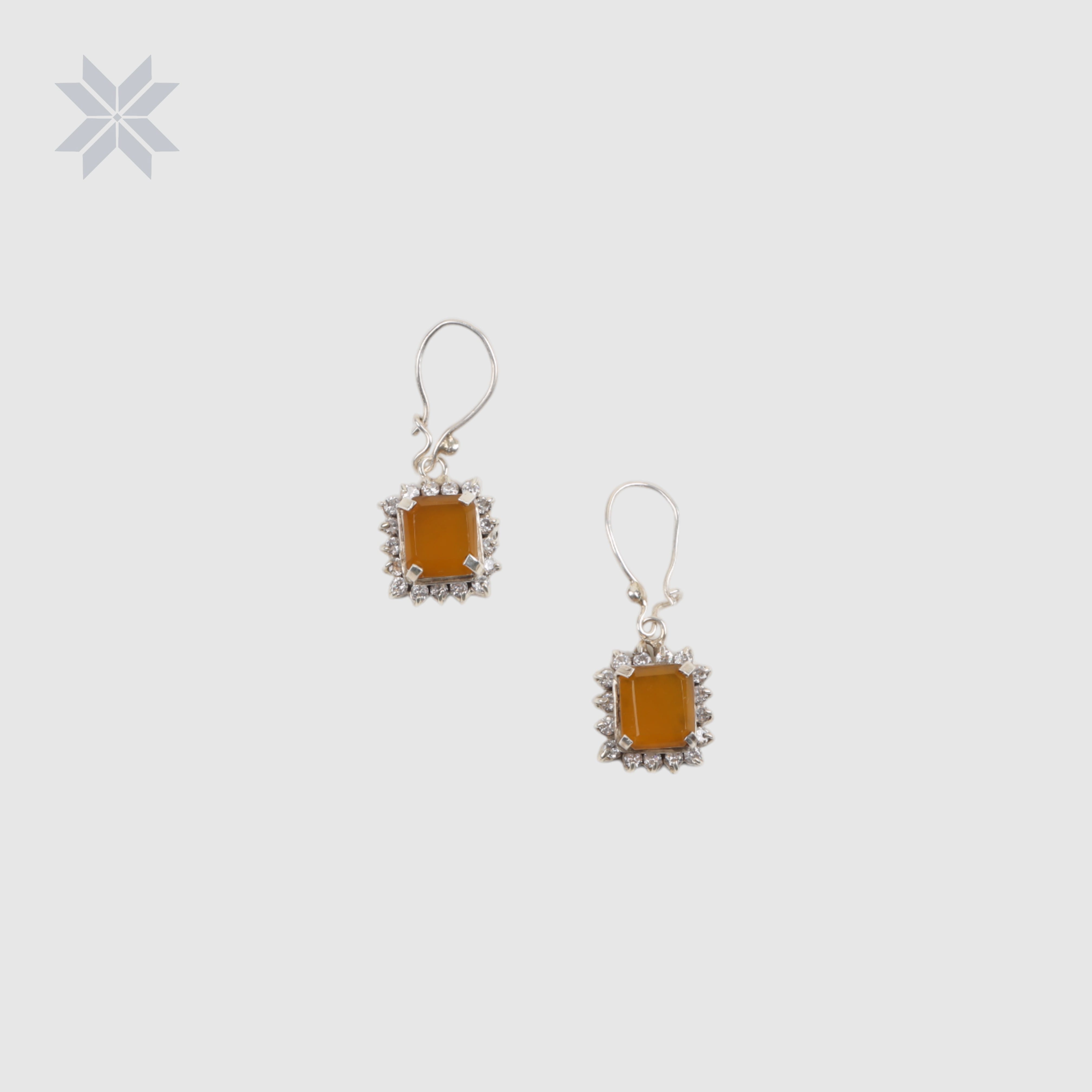 Yellow Agate Royal Jewelry Set