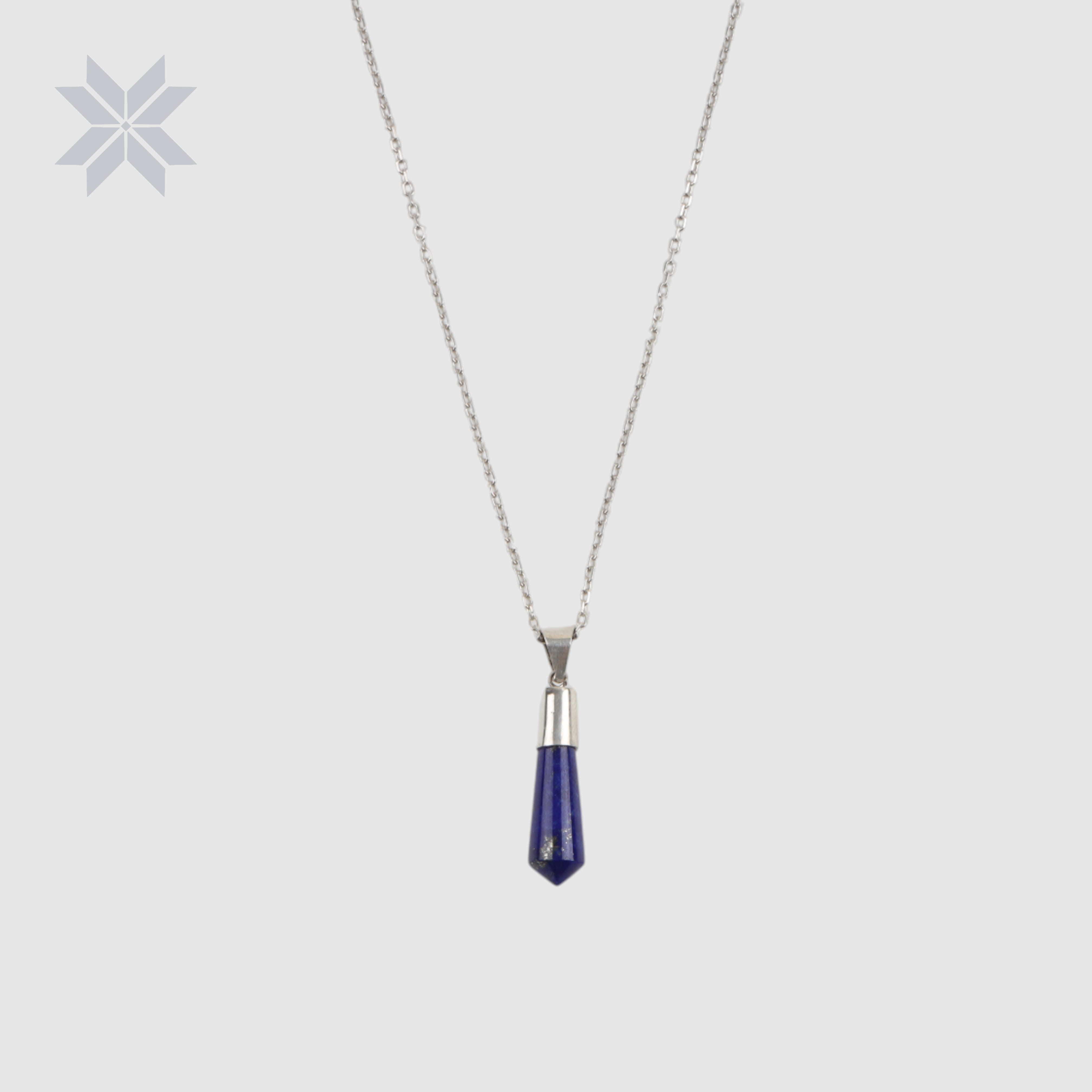 Handcrafted Silver Lapis Jewelry Set