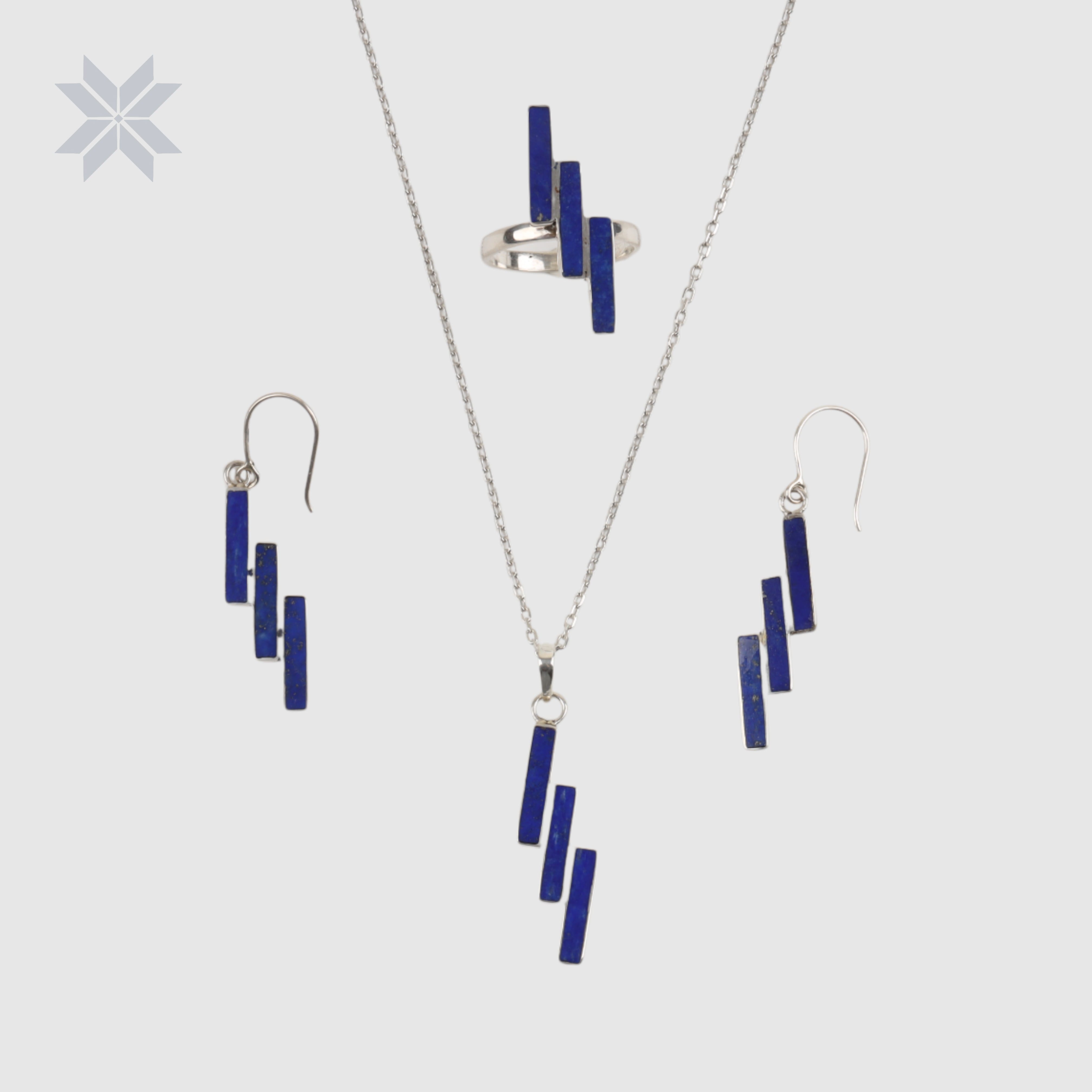 Handmade Lapis Lazuli jewelry set