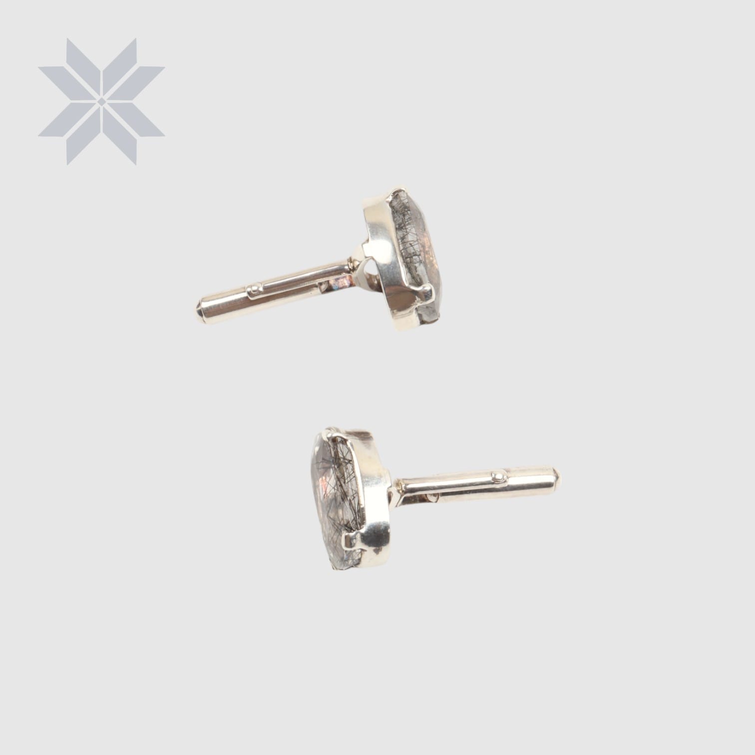 Tourmaline Quartz Sterling Silver Cufflinks