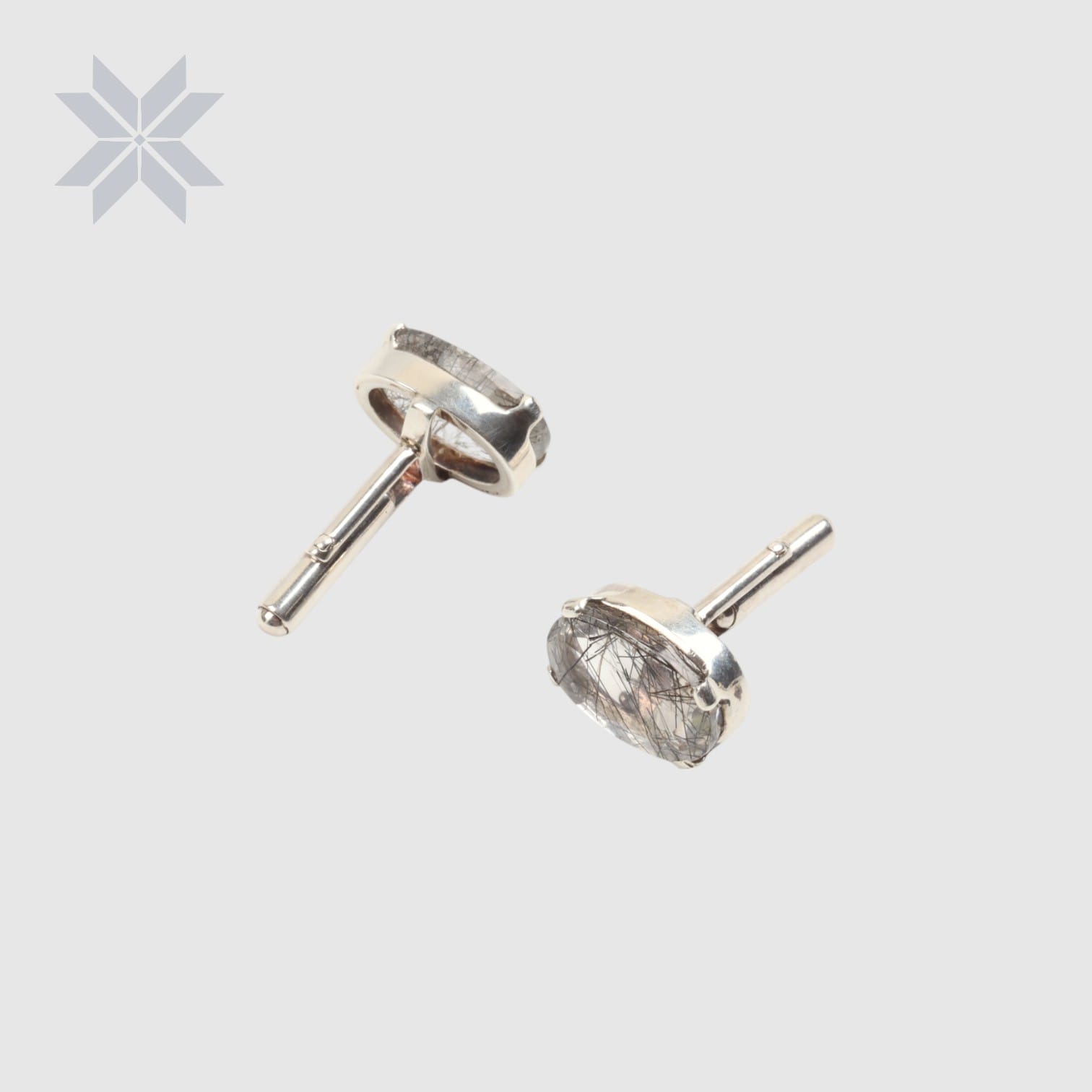 Tourmaline Quartz Sterling Silver Cufflinks