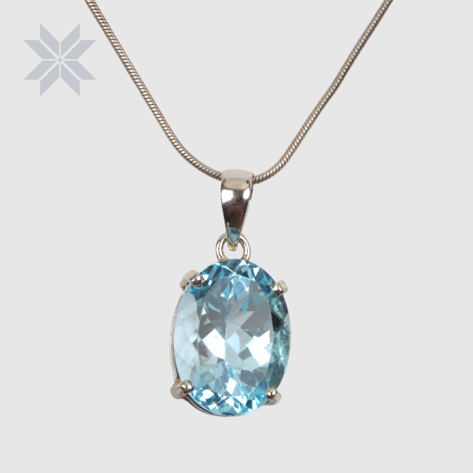 Aquamarine Jewelry Set | Blue Gemstone Necklace & Earrings | March Birthstone