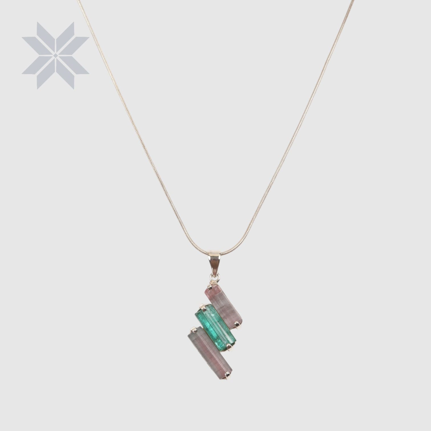 Tourmaline Stone Necklace & Earring Set for Women