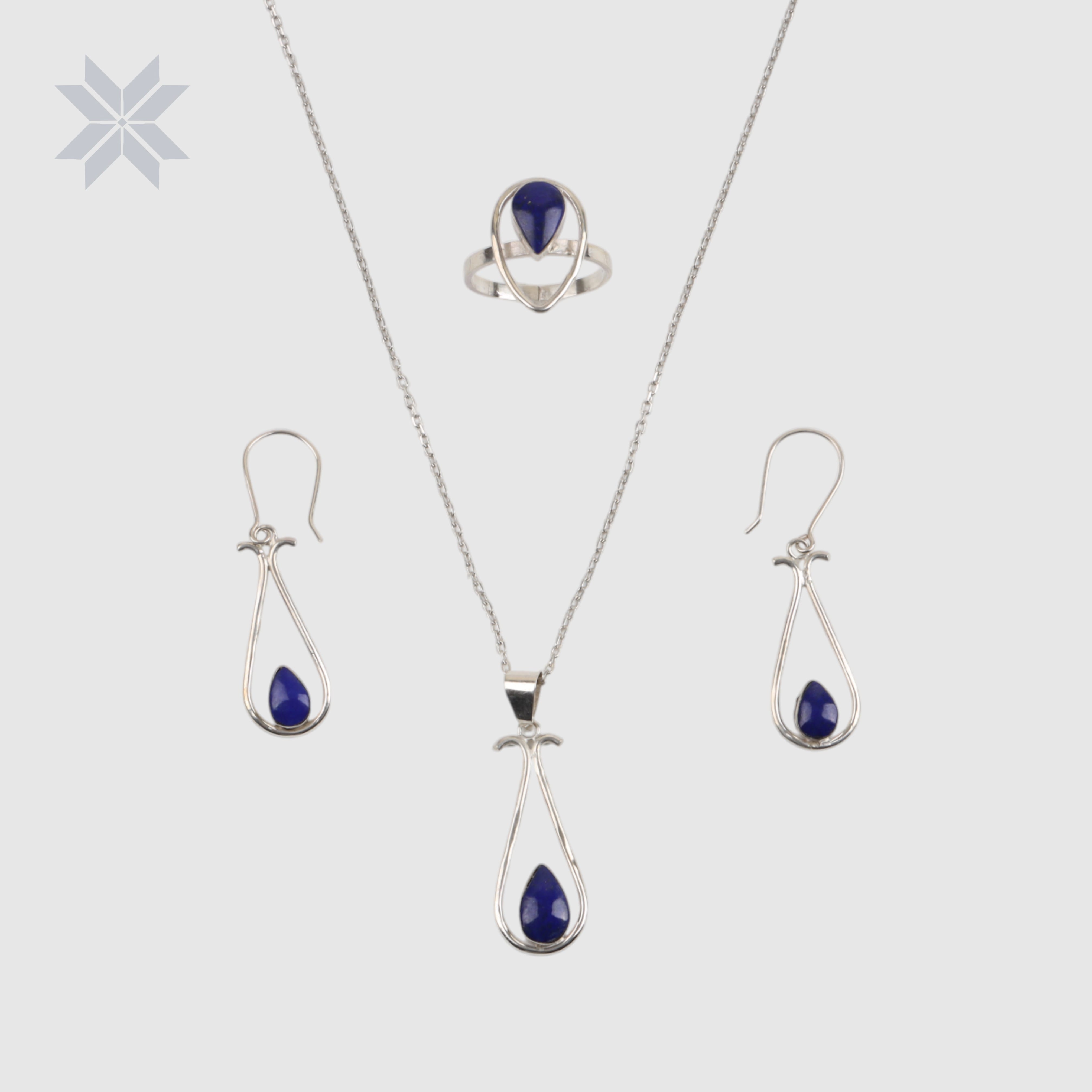 Badakhshan Lapis Lazuli Jewelry Set