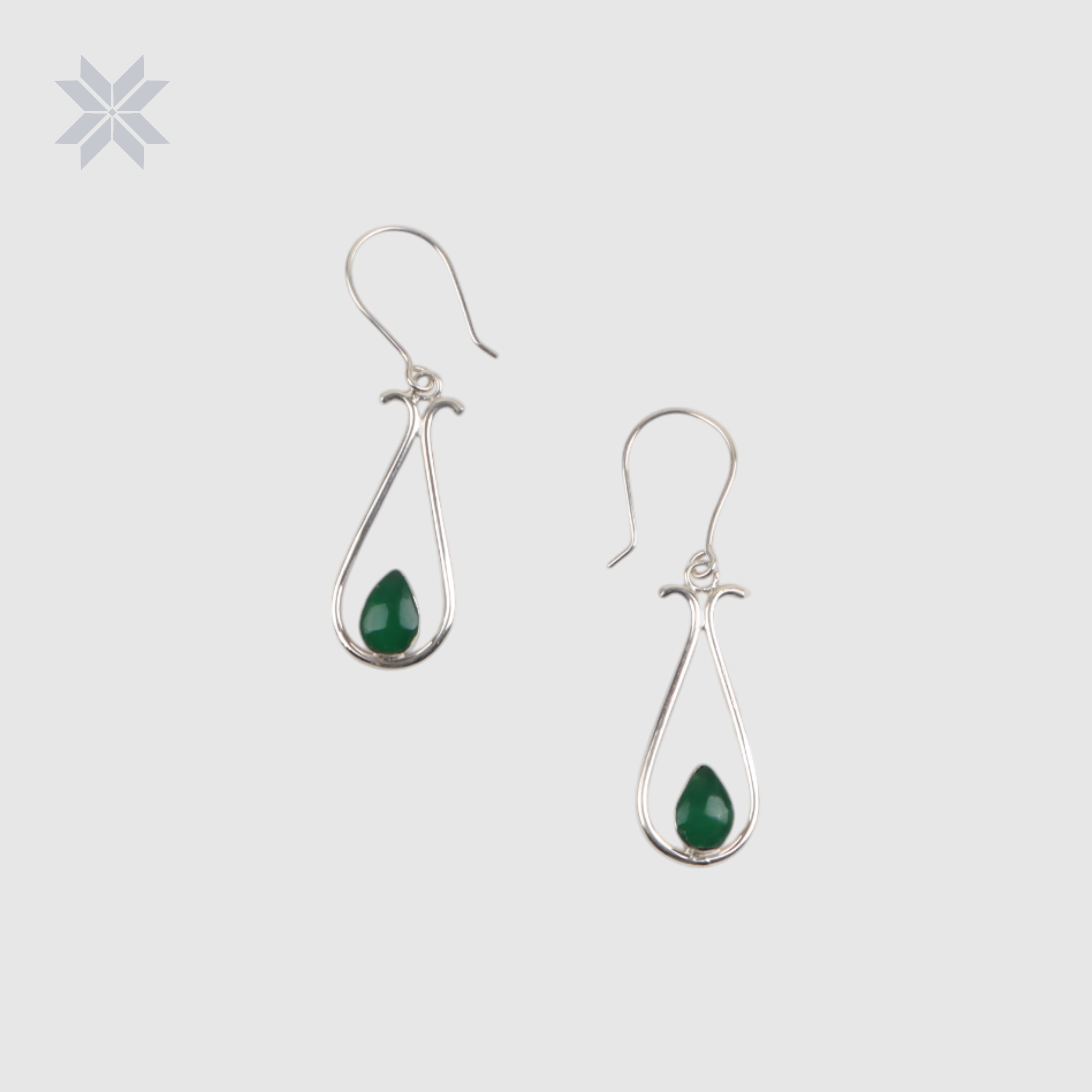 Green Agate Jewelry Set