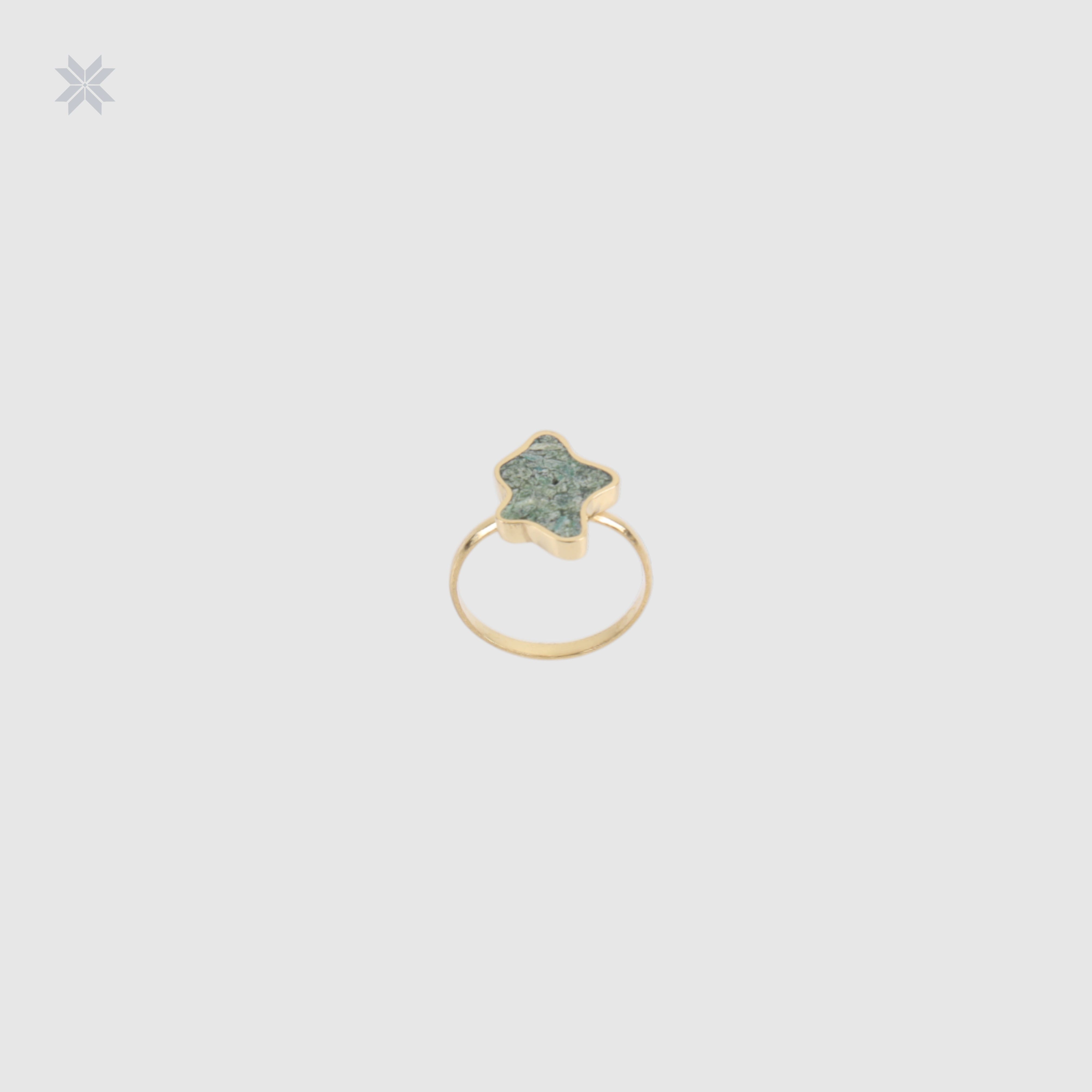 Handmade Bamiyan Turquoise Star Ring
