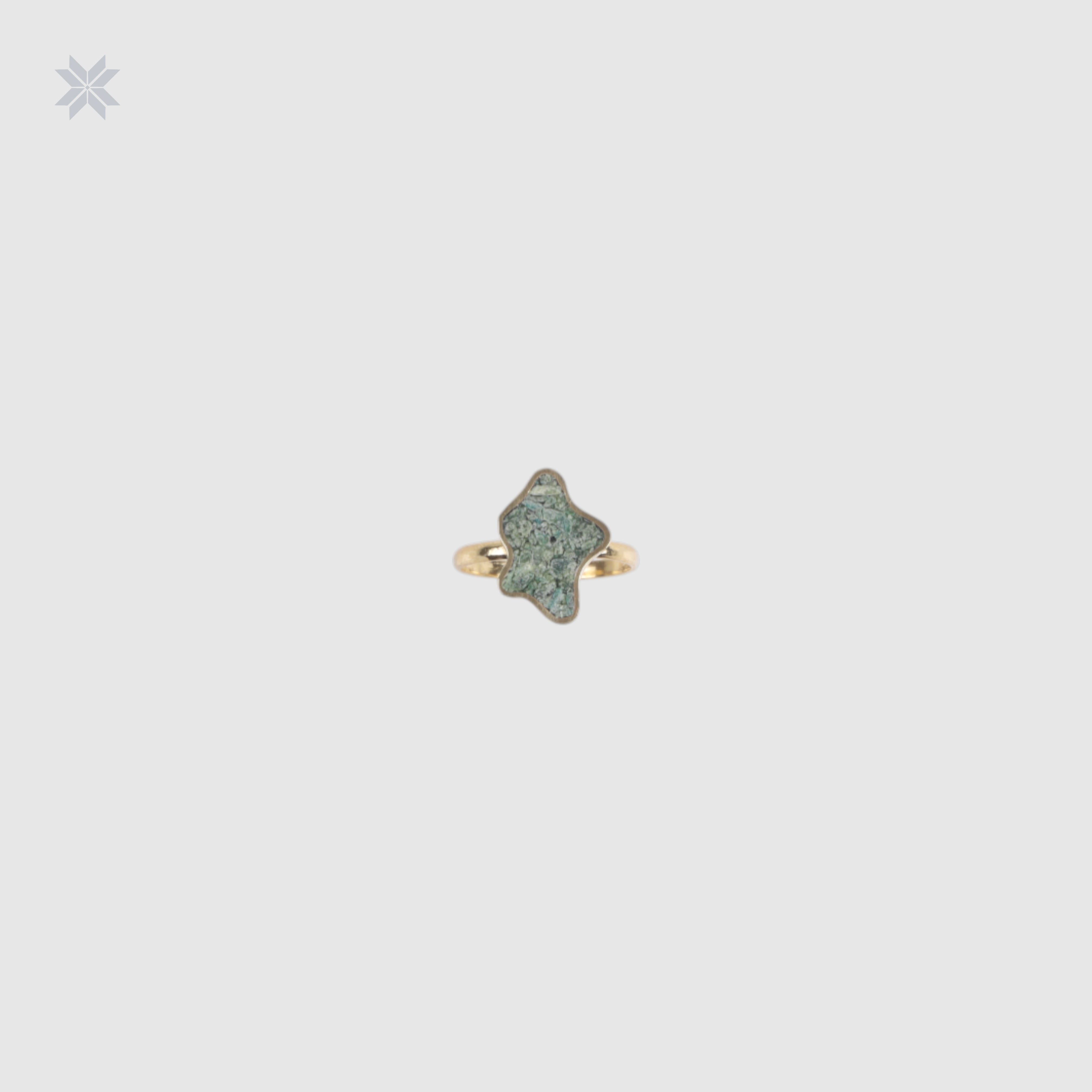 Handmade Bamiyan Turquoise Star Ring