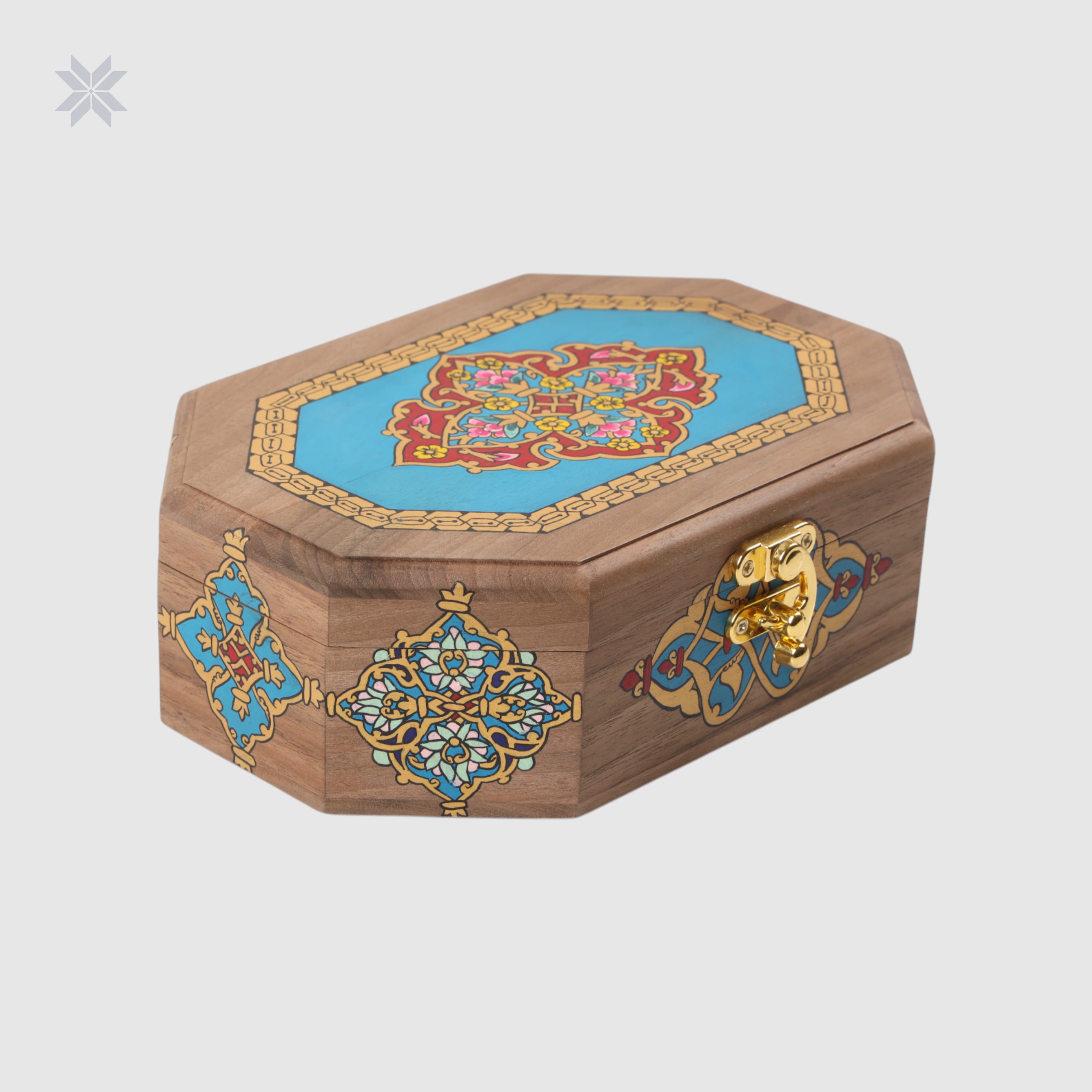 Miniature Jewelry Box made of Walnut Wood Handmade