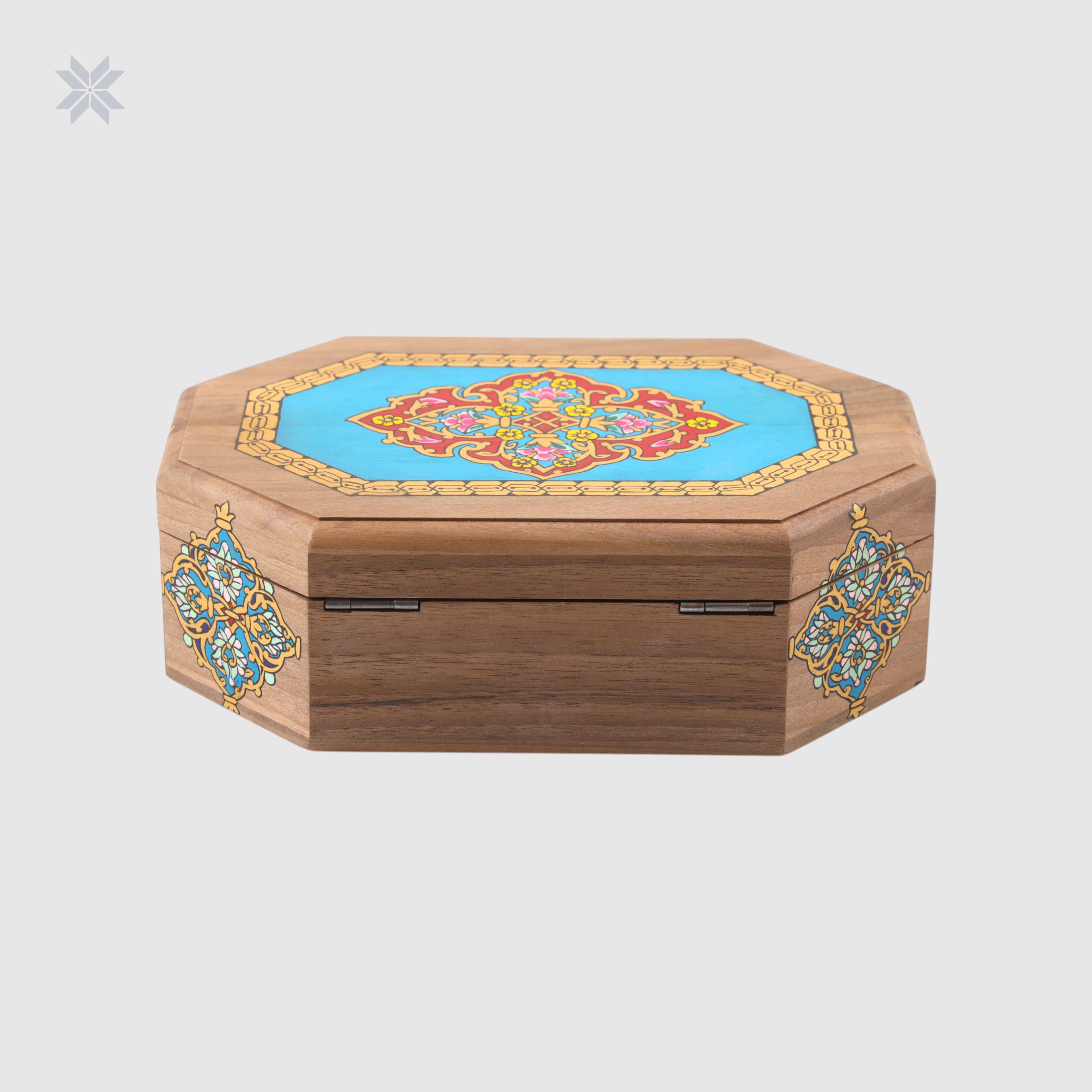 Miniature Jewelry Box made of Walnut Wood Handmade