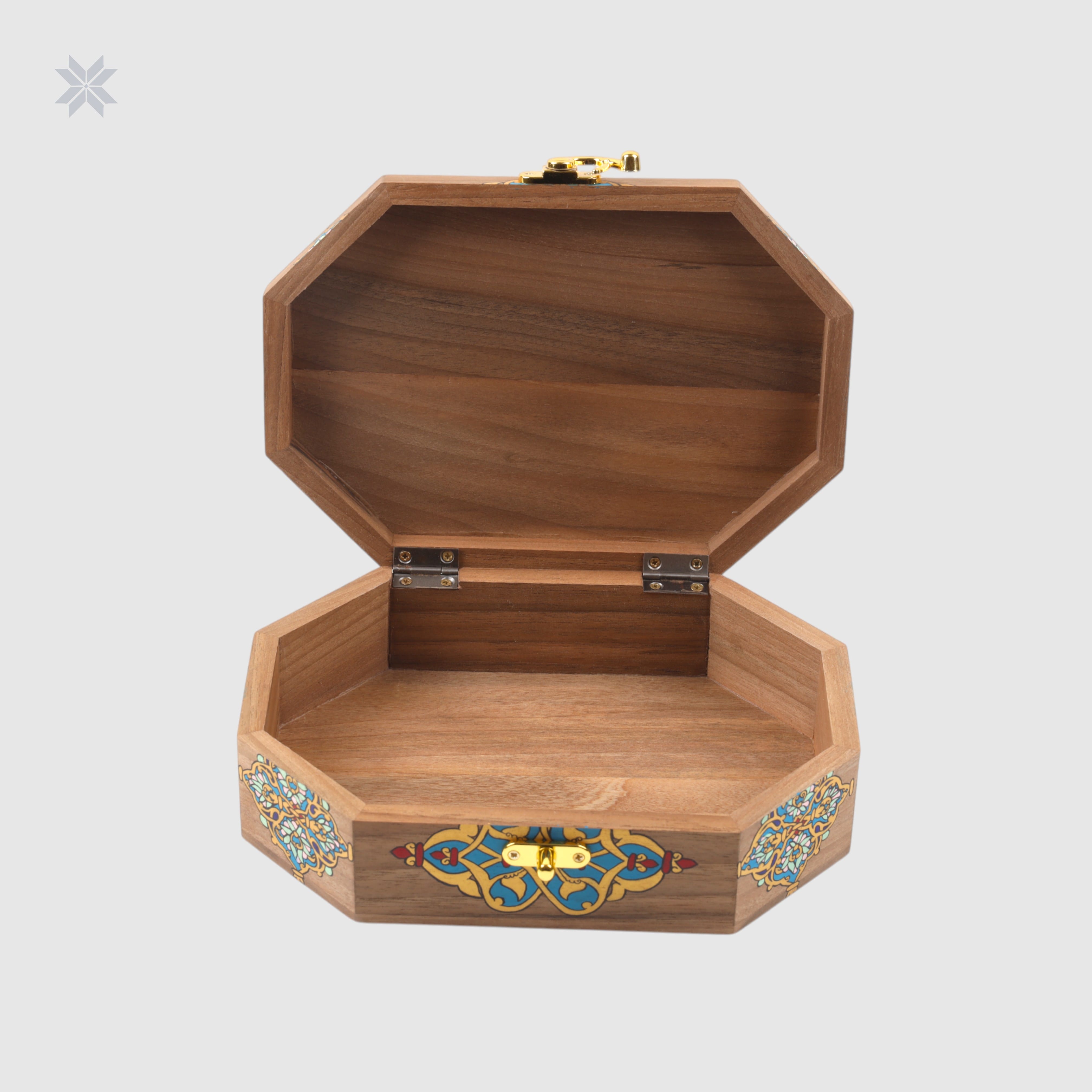 Miniature Jewelry Box made of Walnut Wood Handmade
