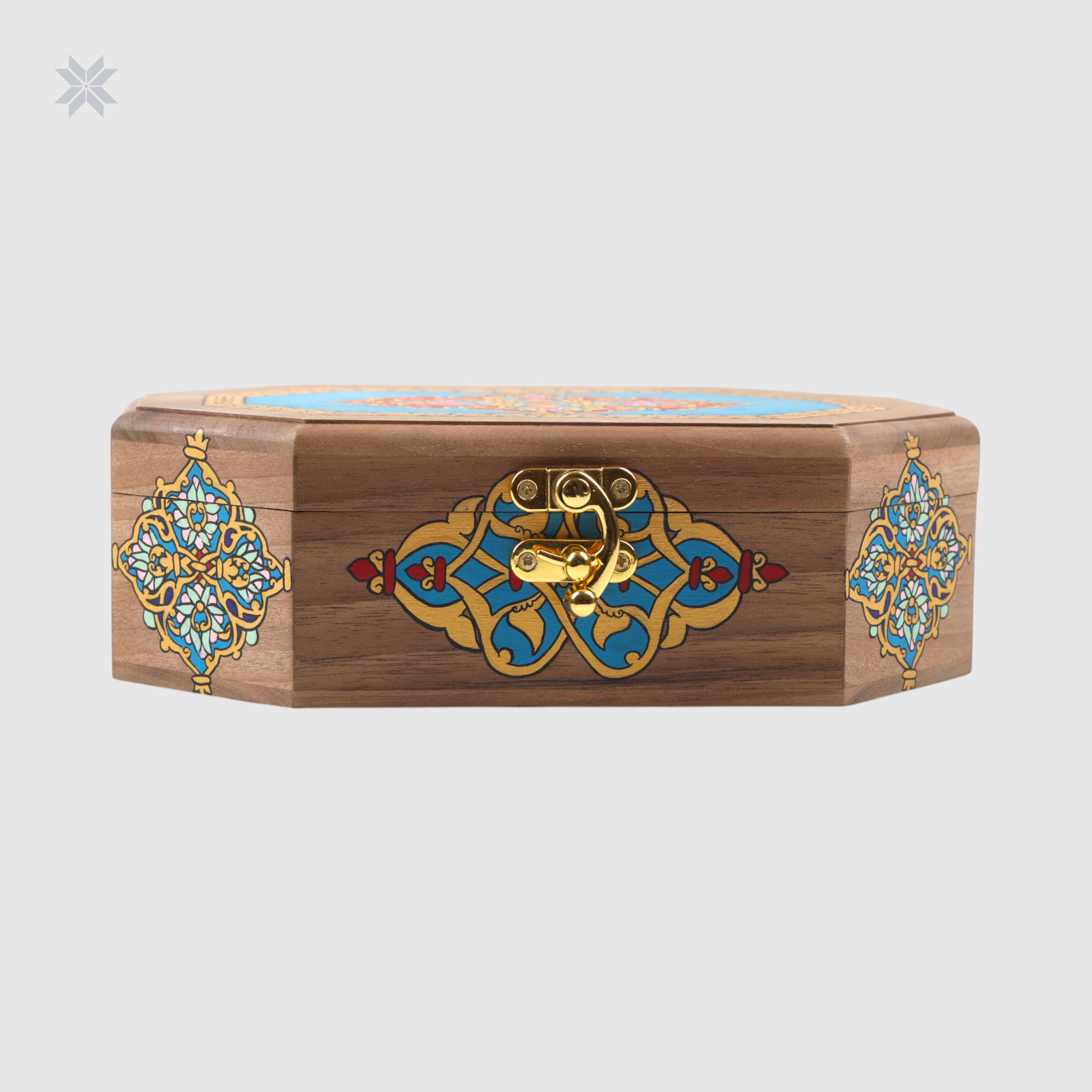 Miniature Jewelry Box made of Walnut Wood Handmade