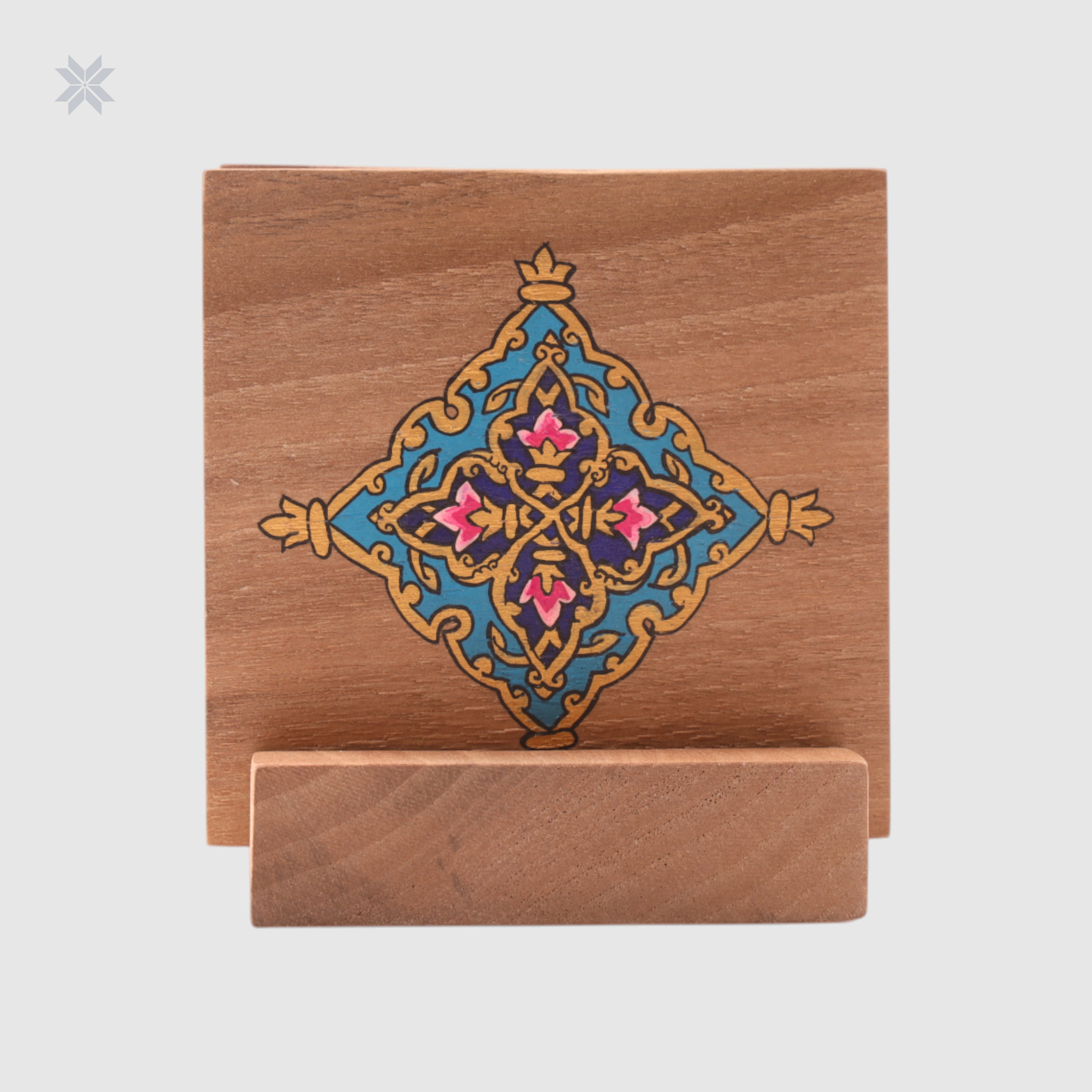 Coasters Miniature Wooden Coasters, Afghan Art