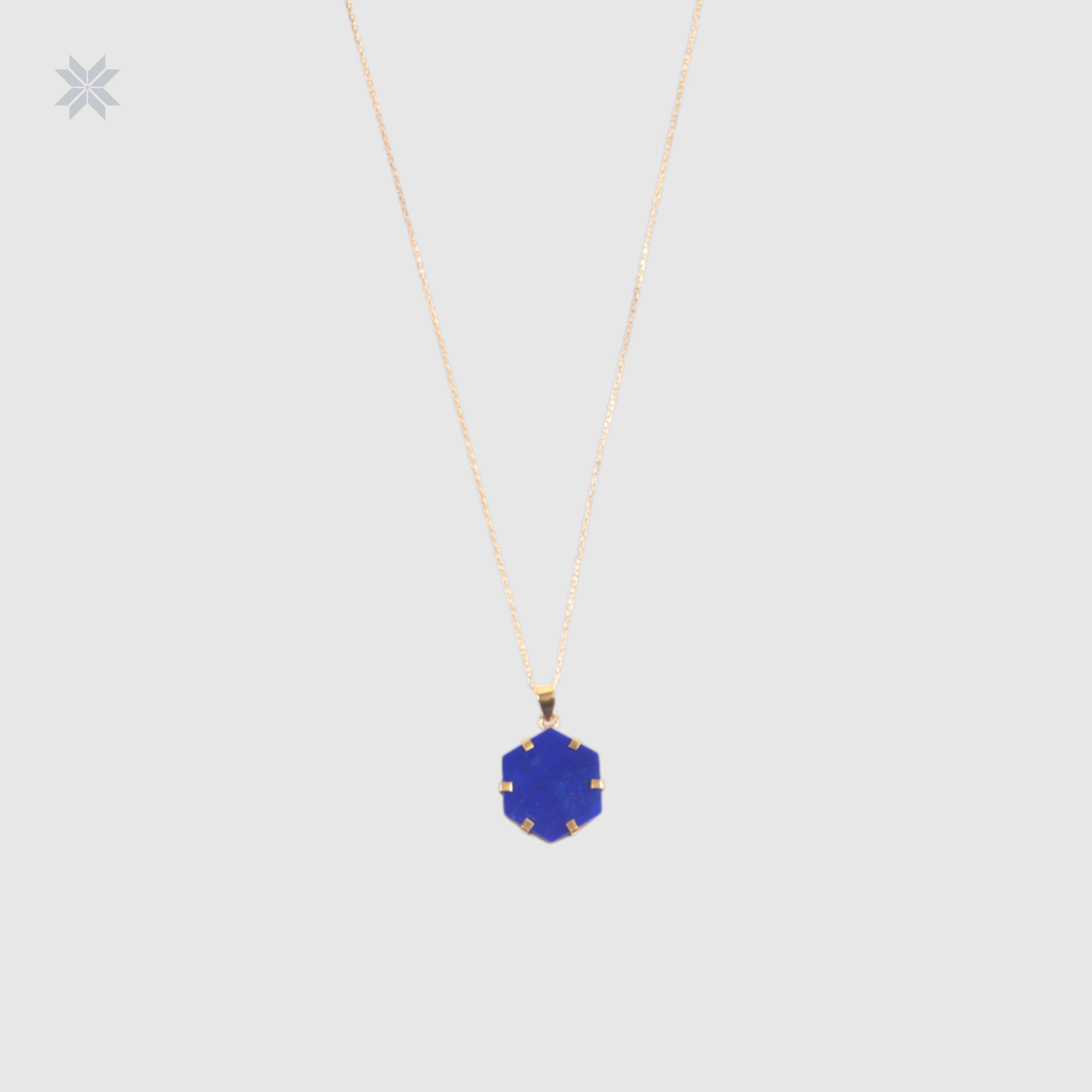 Lapis Jewelry Set Necklace & Earrings Handmade
