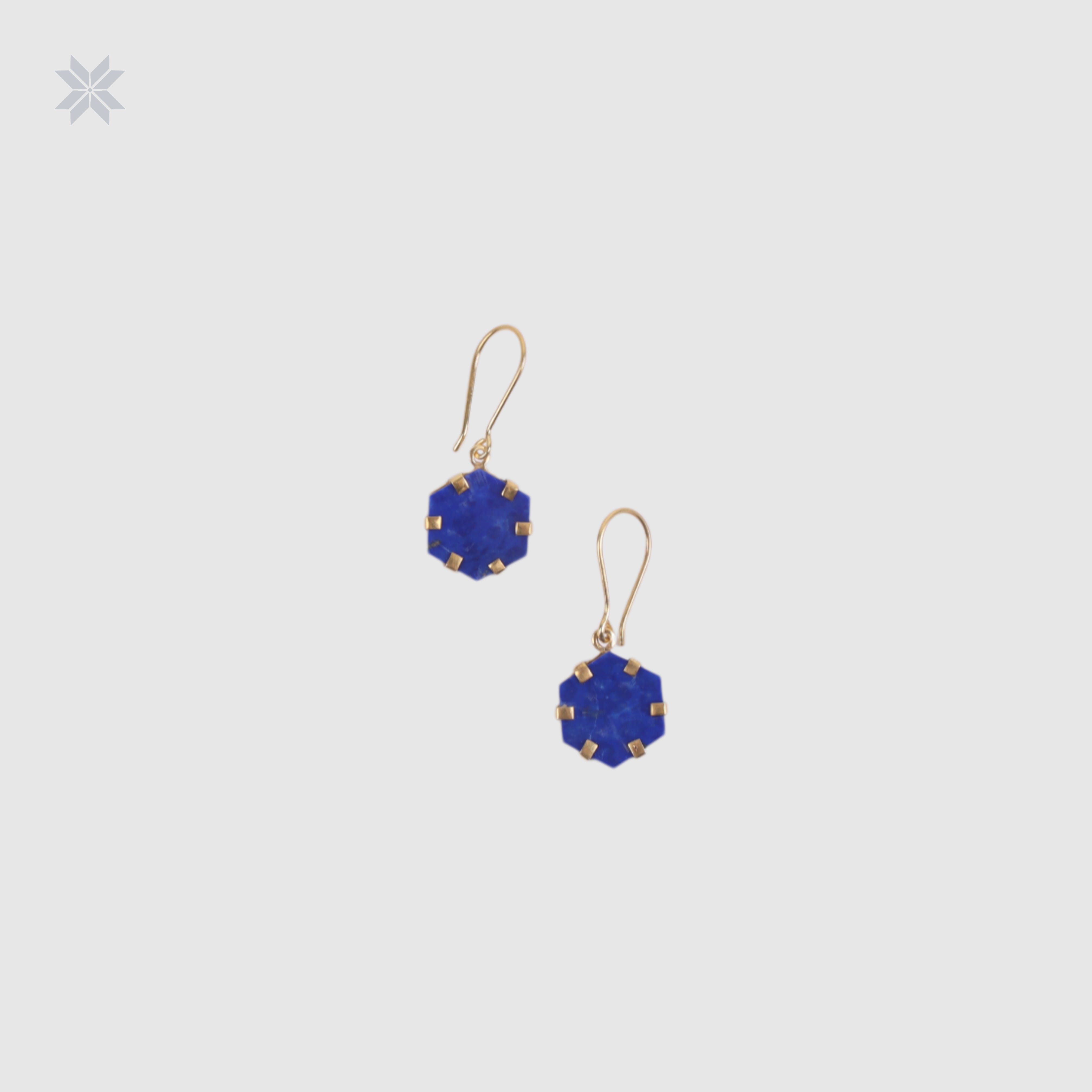 Lapis Jewelry Set Necklace & Earrings Handmade