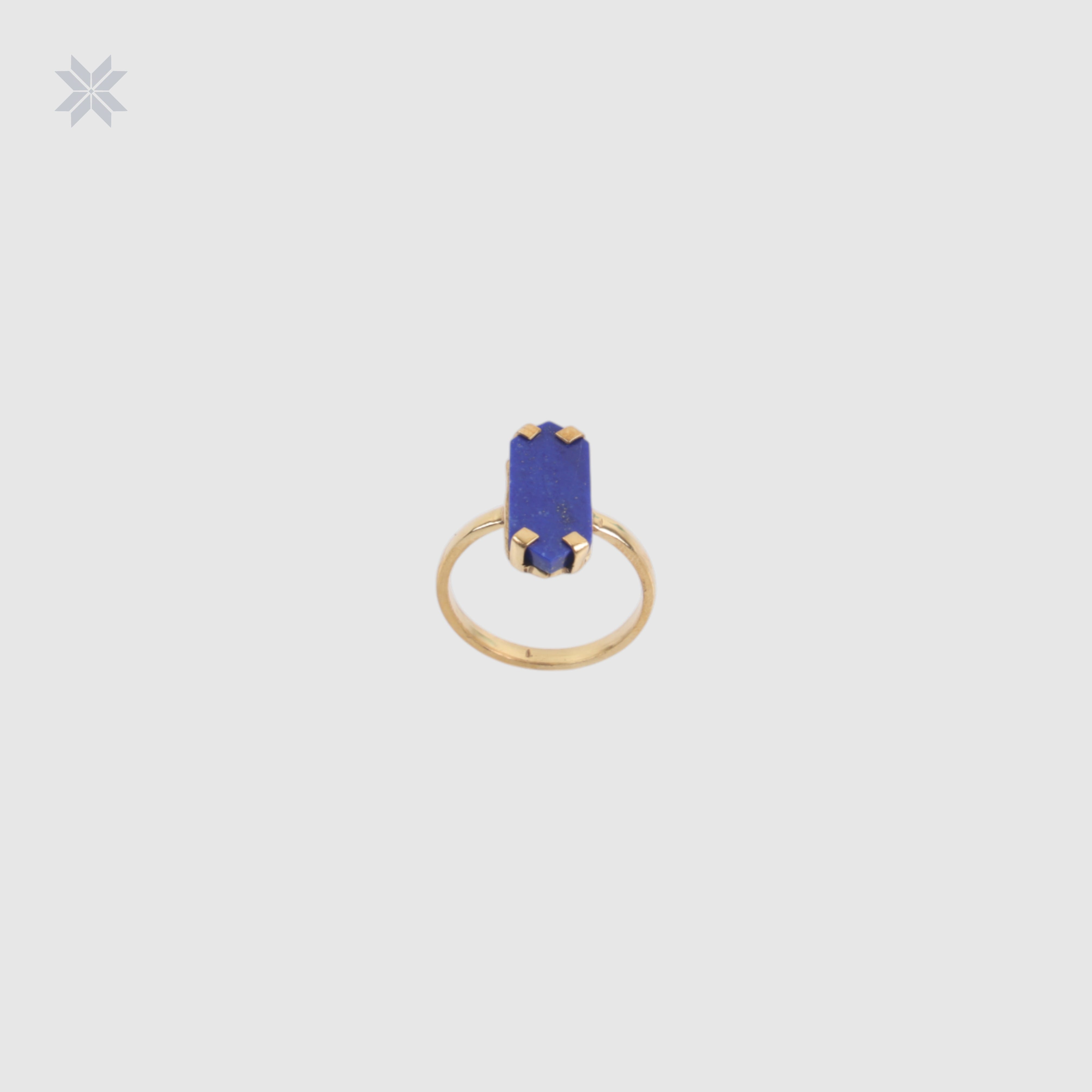 Lapis Lazuli Women Ring Blue Color