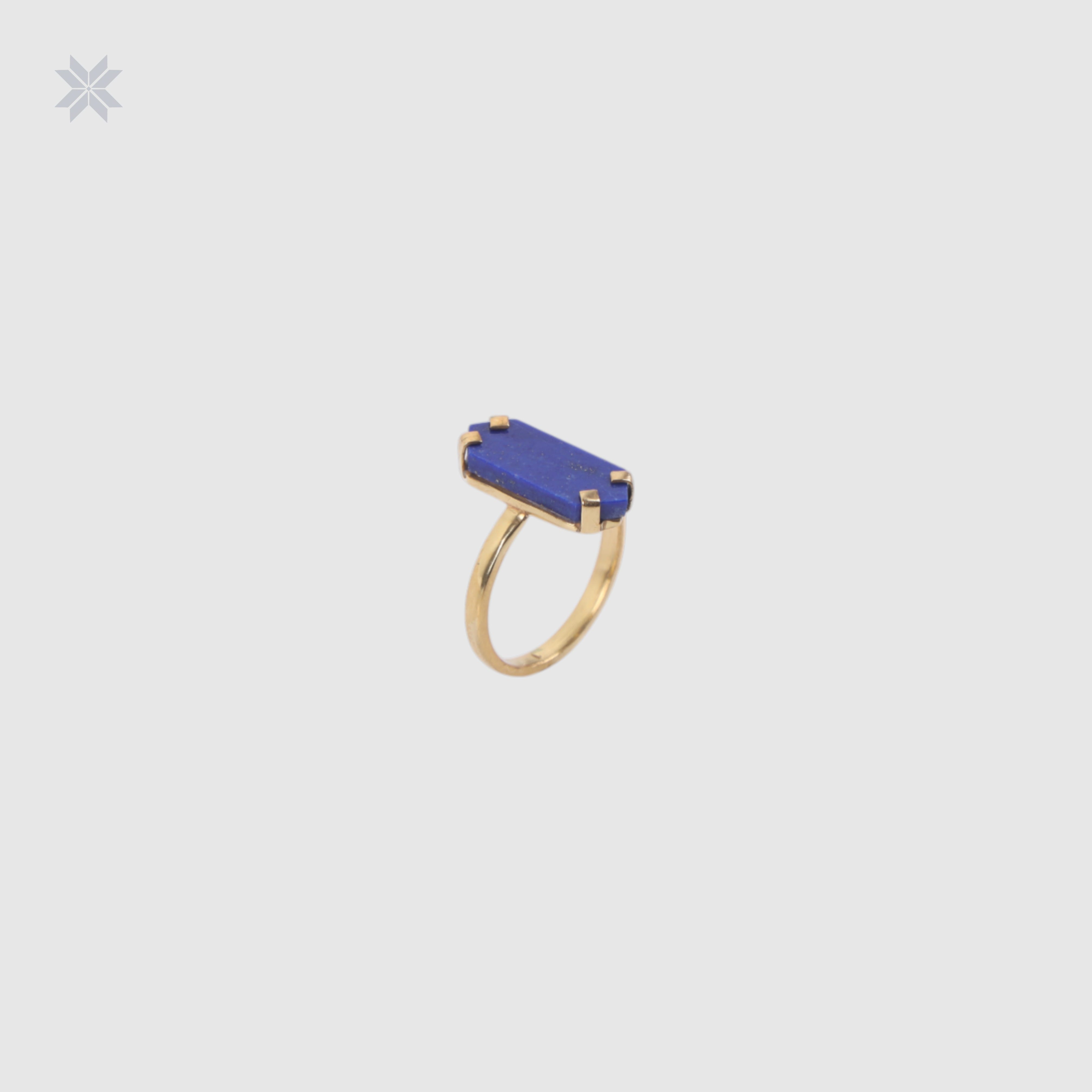 Lapis Lazuli Women Ring Blue Color