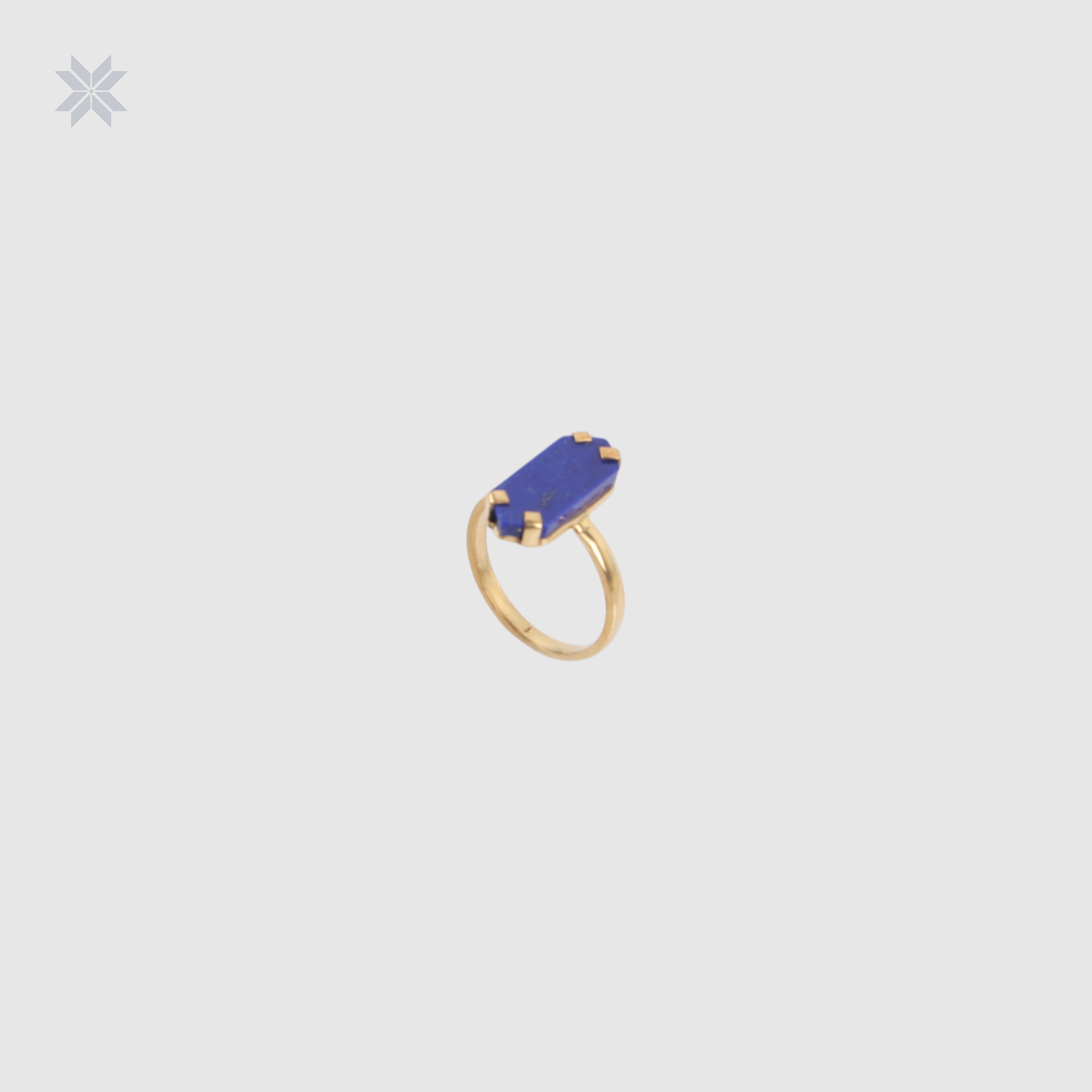 Lapis Lazuli Women Ring Blue Color