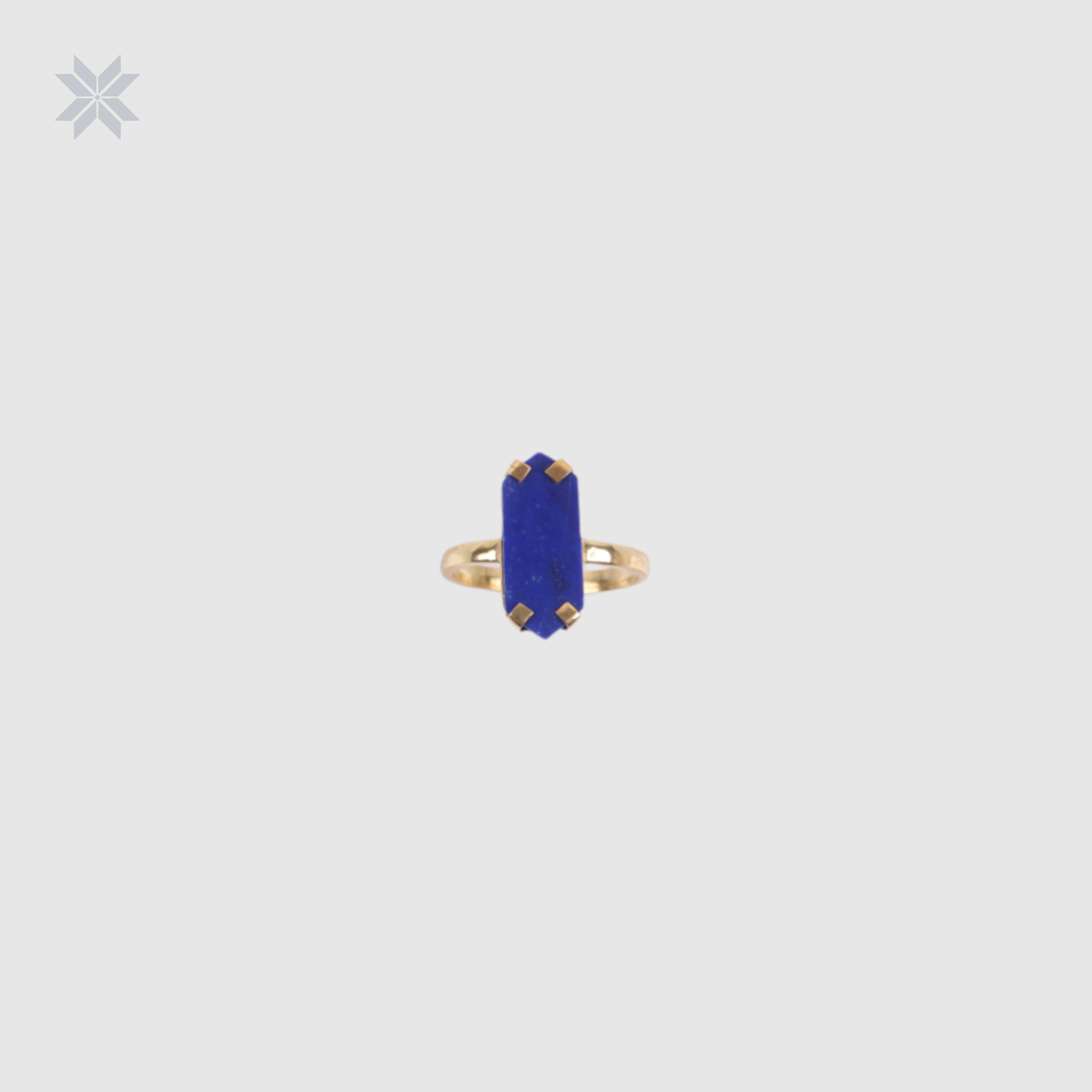 Lapis Lazuli Women Ring Blue Color