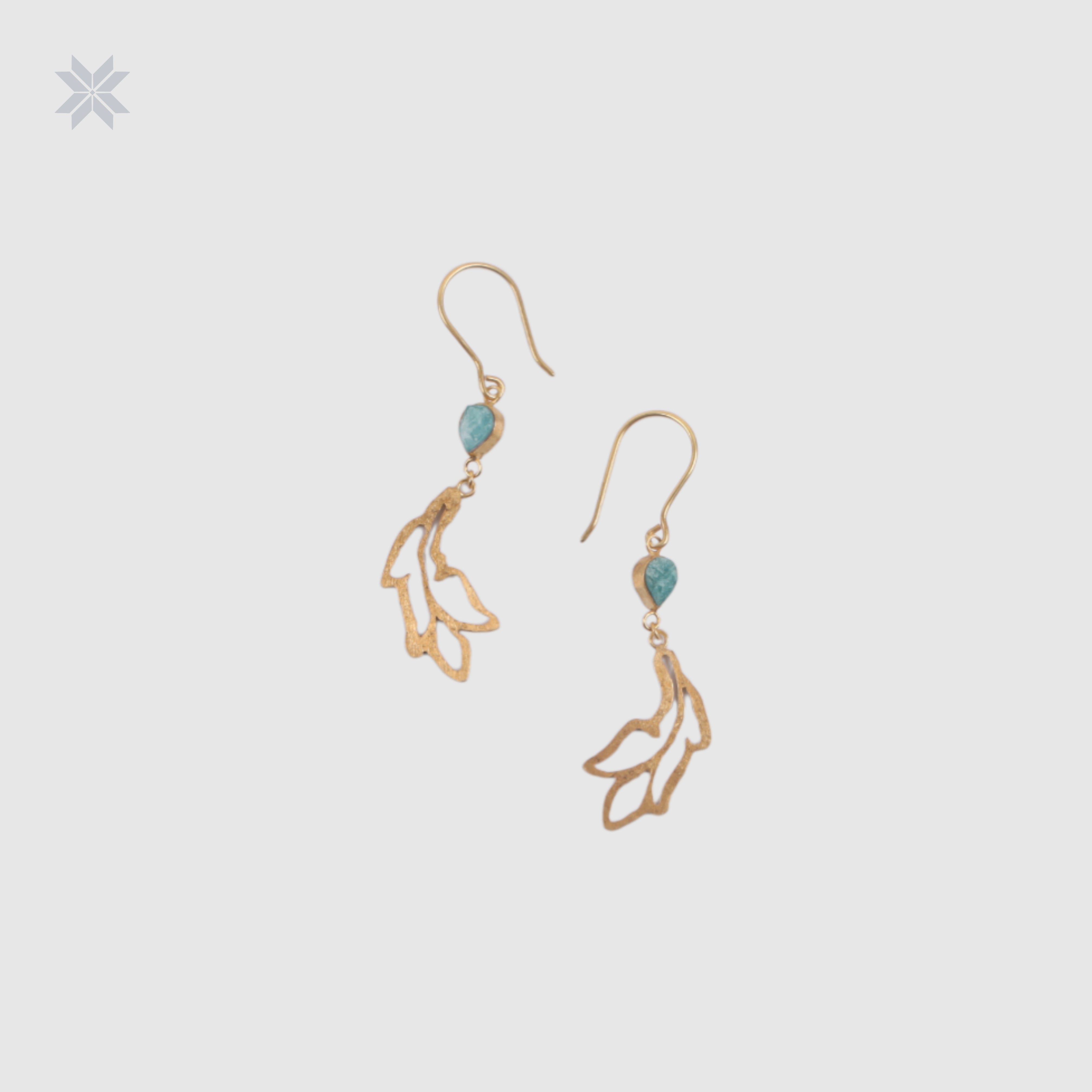 Afghanite Network Women Earrings & Necklace Set