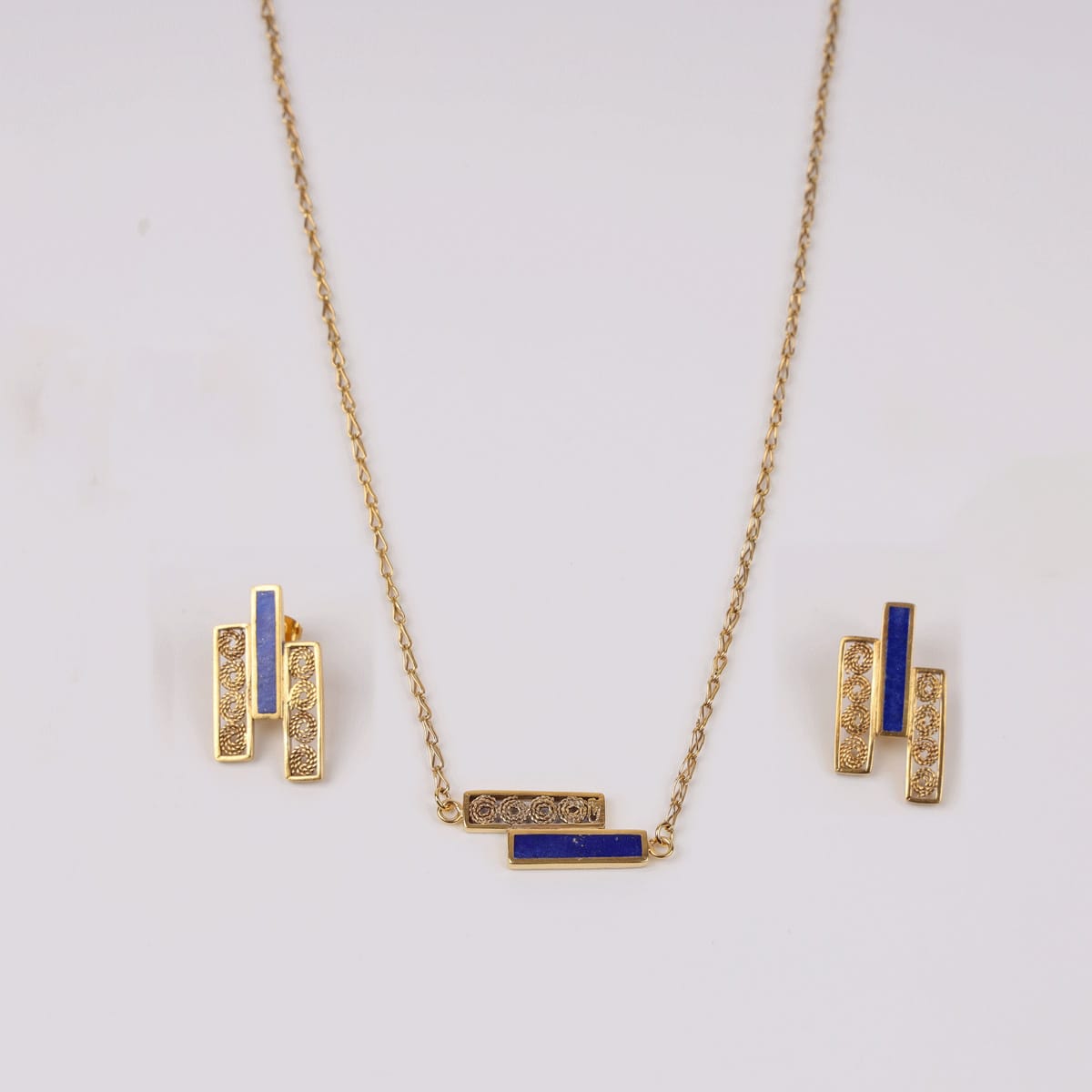 Azure Women Necklace & Earrings Set