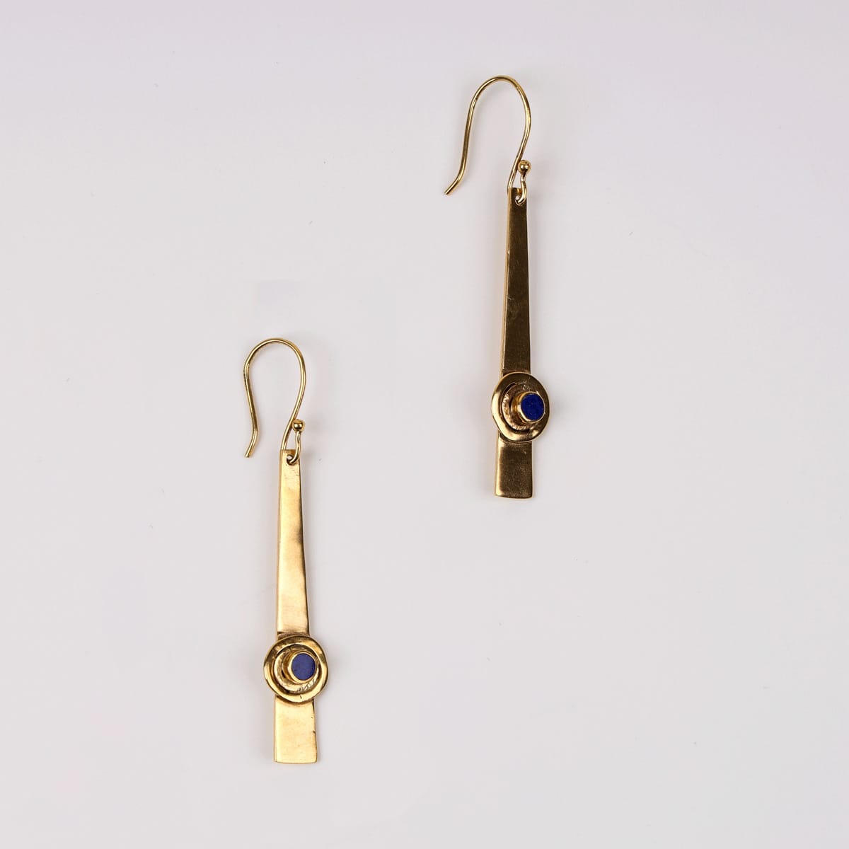 Me Too Lapis Lazuli Brass Gold-Plated Earring