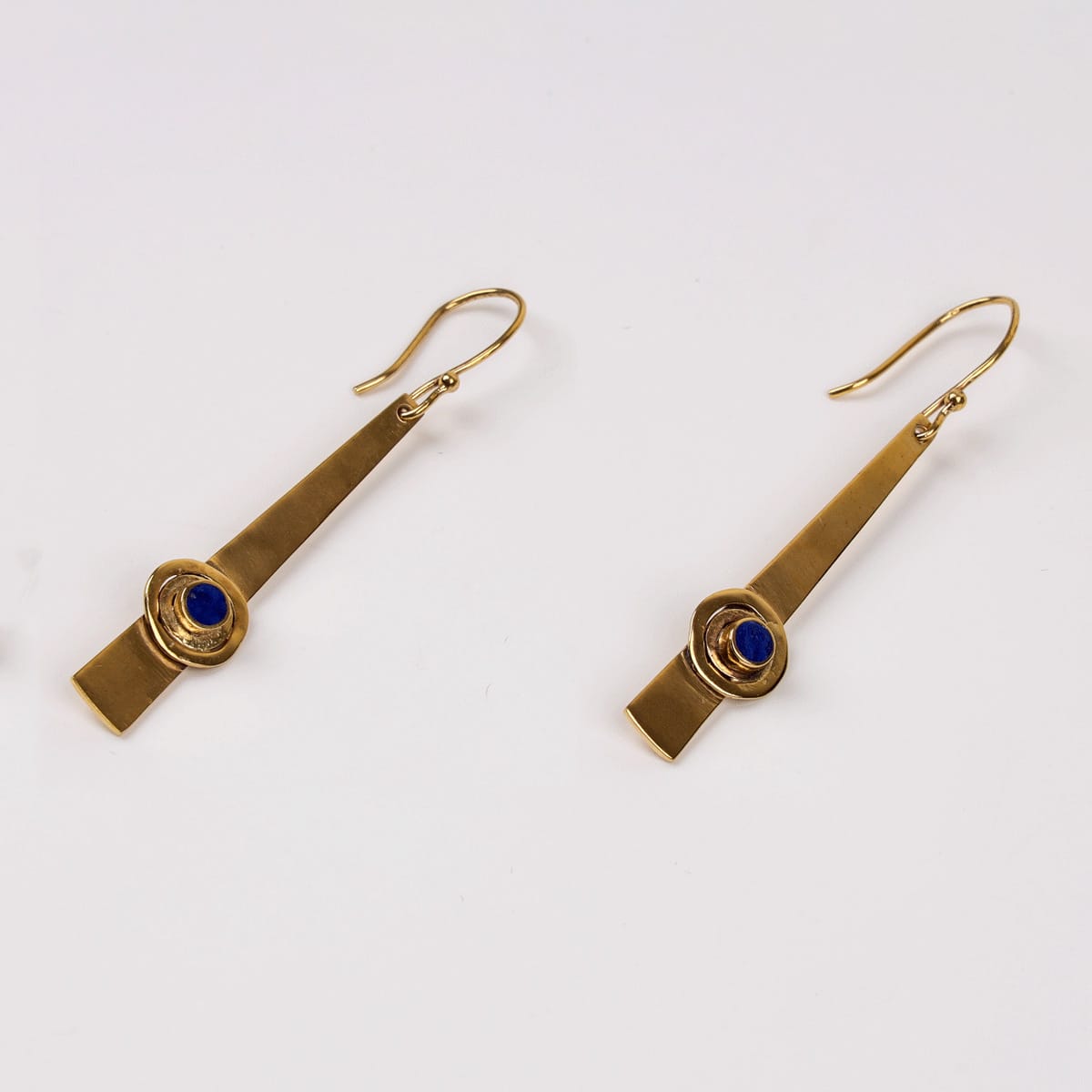 Me Too Lapis Lazuli Brass Gold-Plated Earring