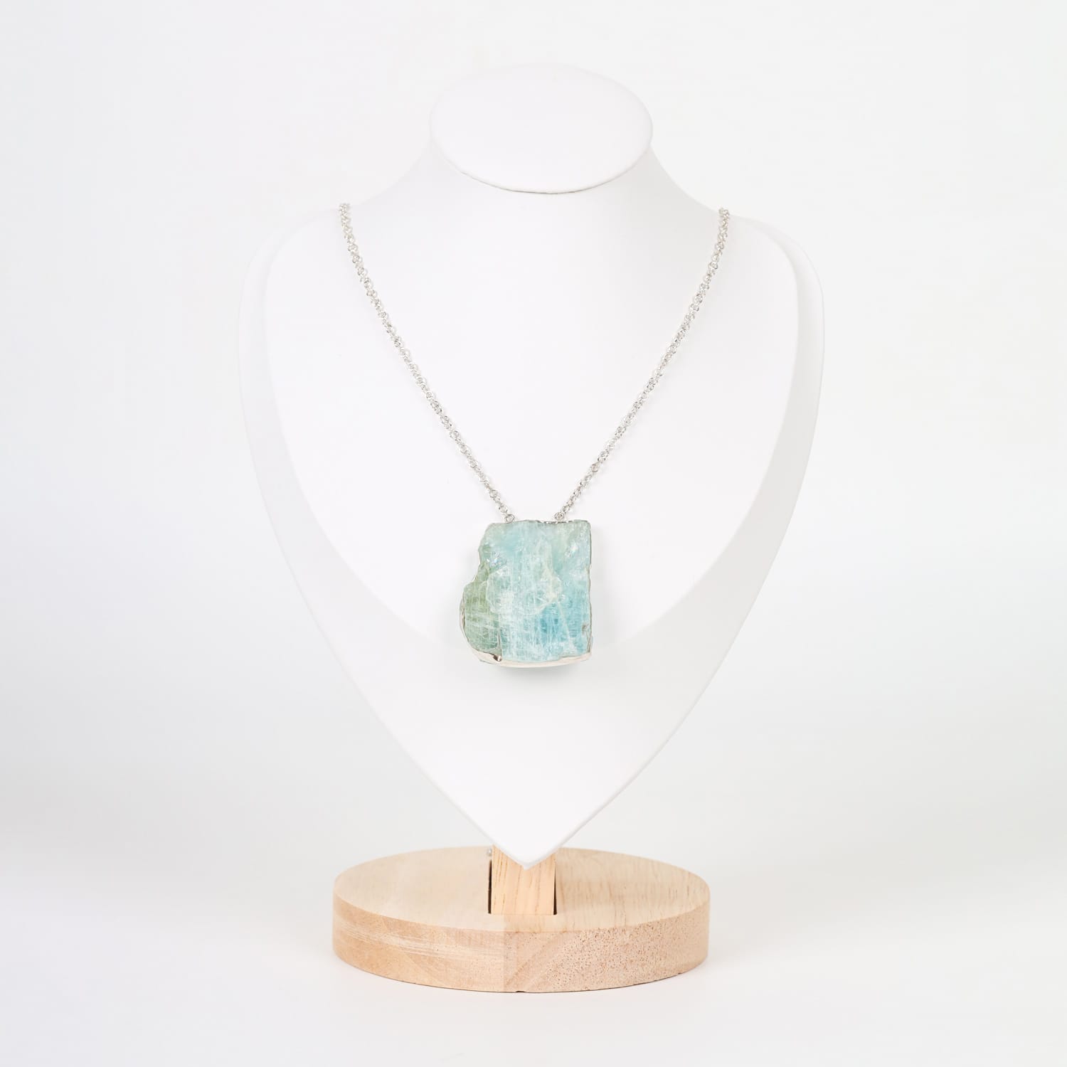 Pendant Sky Drop Aquamarine and Silver