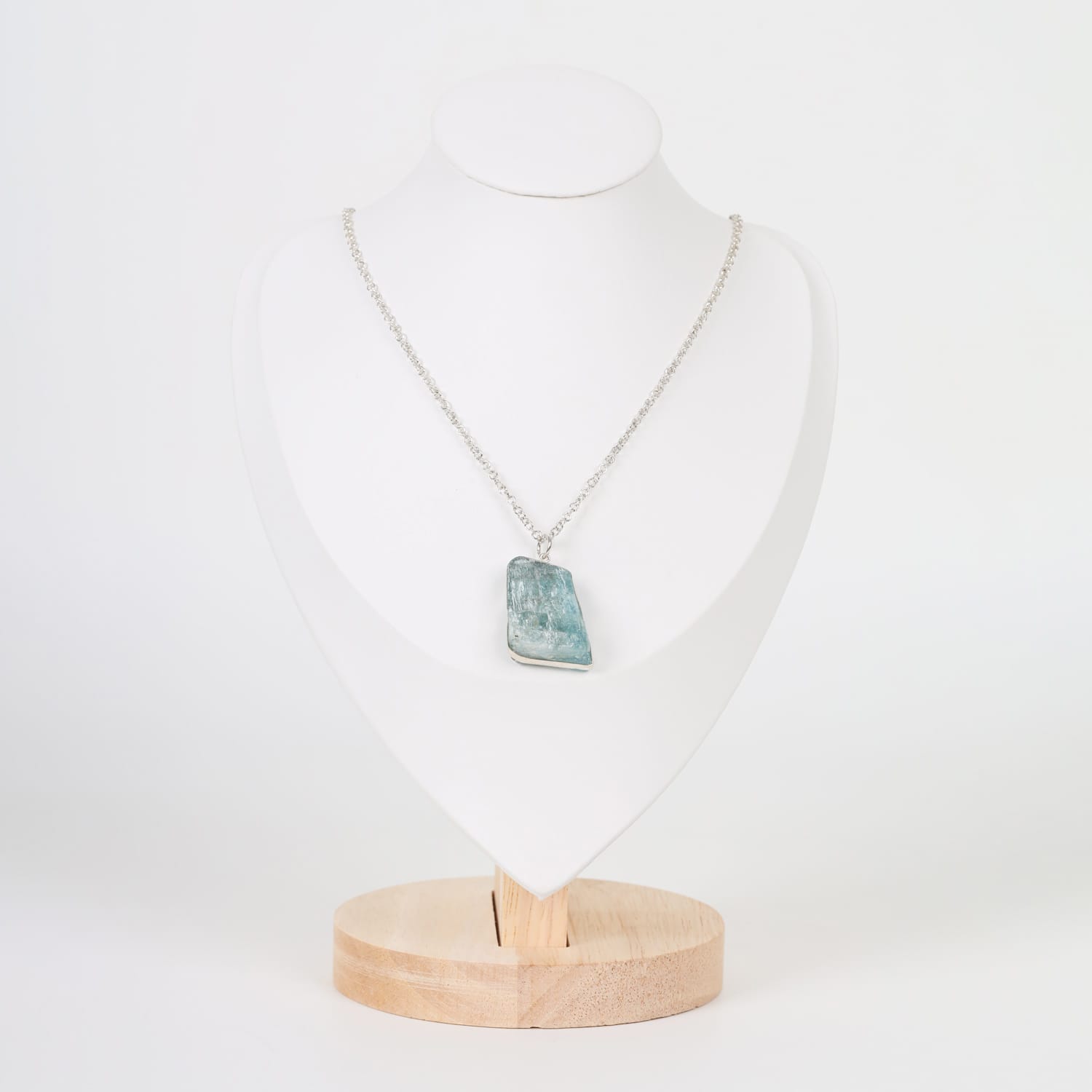 Sky Drop Pendant Aquamarine in Sterling Silver