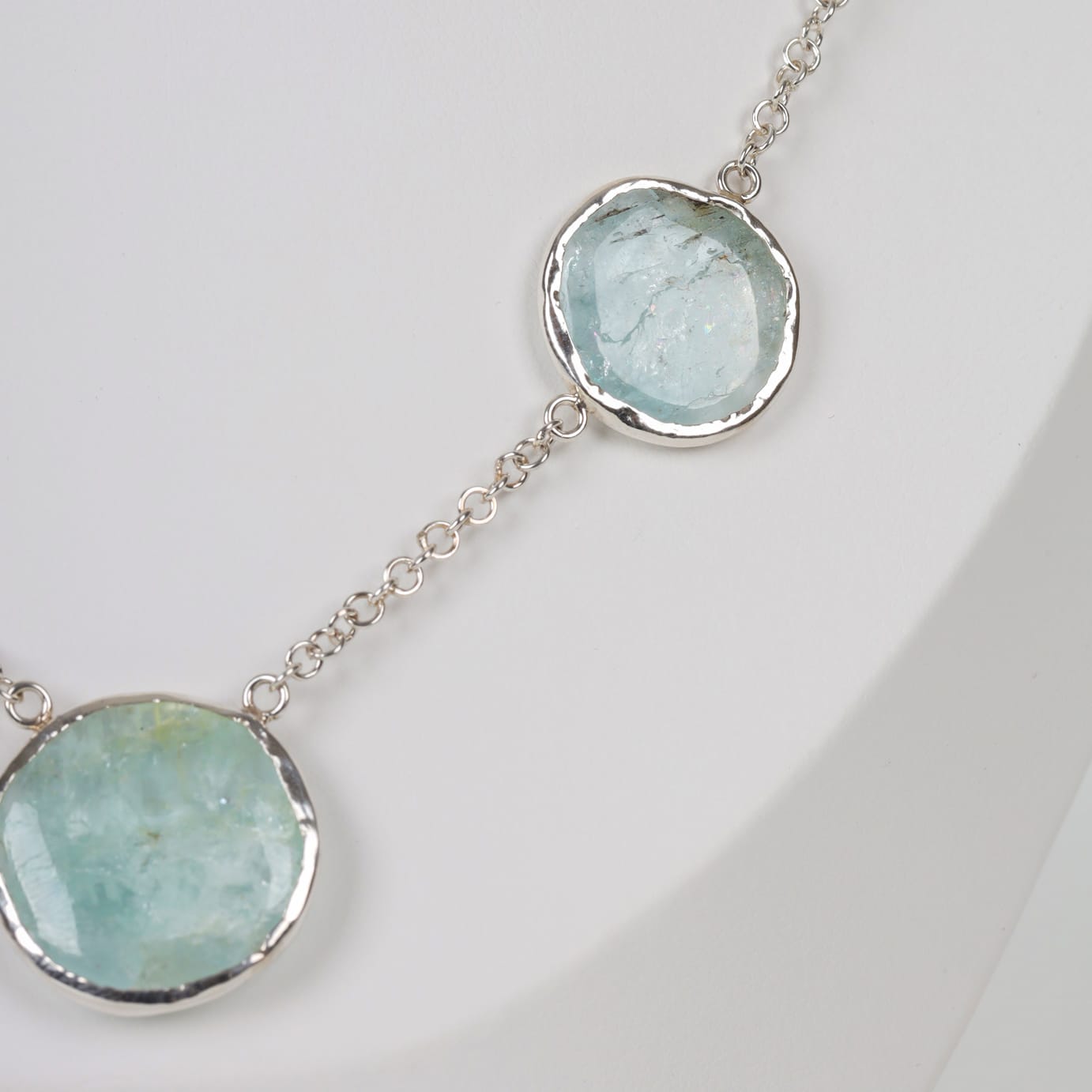 Royal Stones Necklace Aquamarine in Sterling Silver