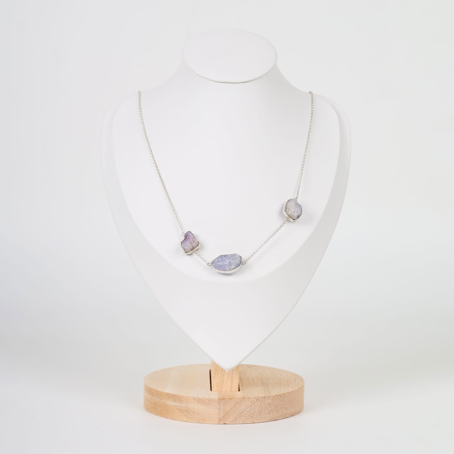 GemAura Necklace Ruby and Acmite in Sterling Silver