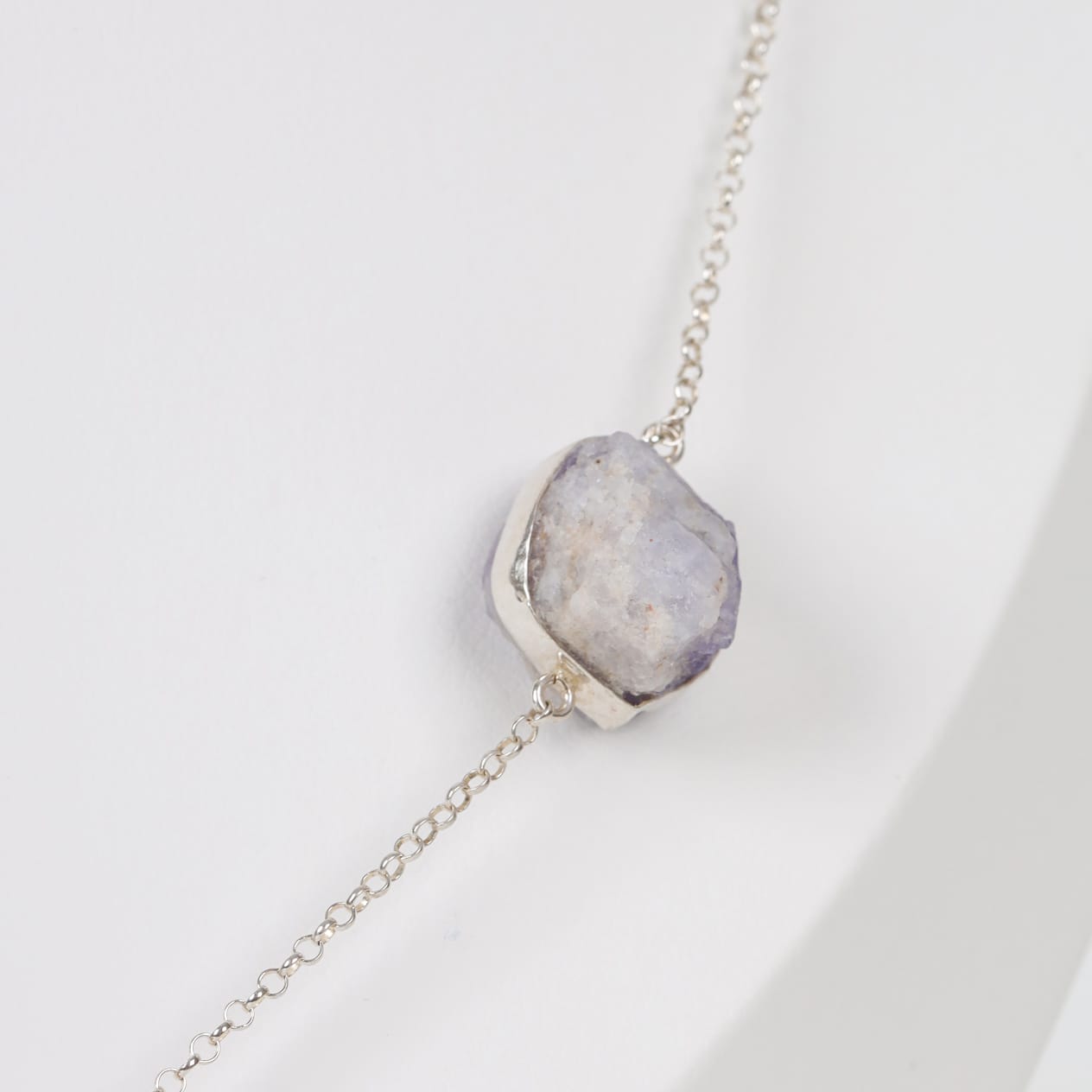 GemAura Necklace Ruby and Acmite in Sterling Silver