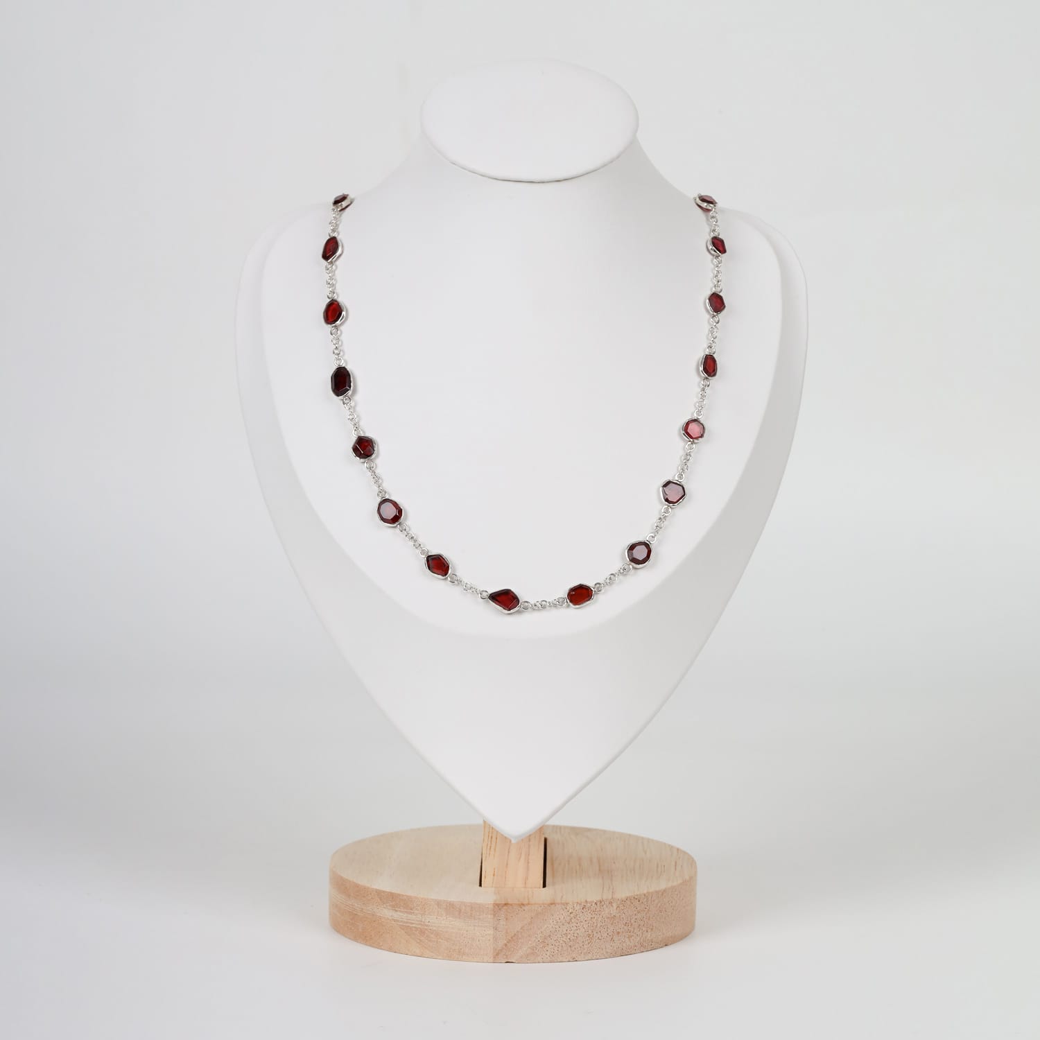 Garnet Necklace Handmade