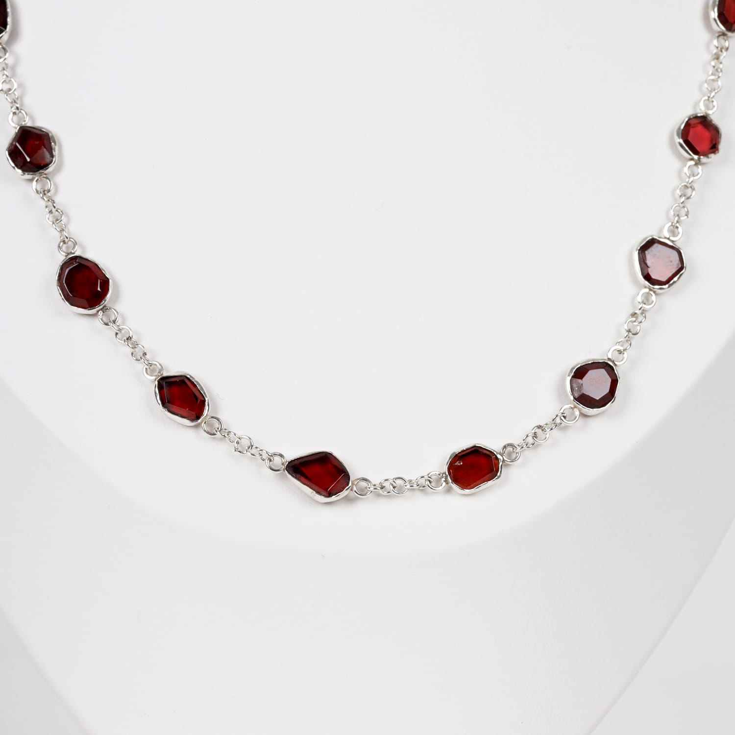 Garnet Necklace Handmade