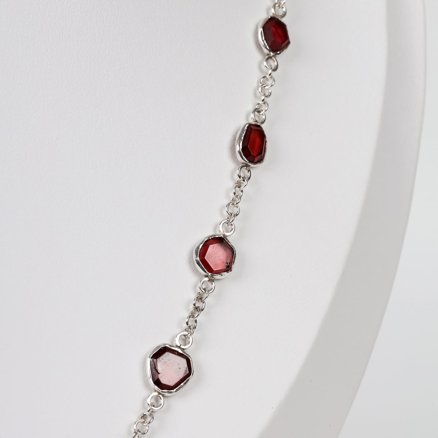 Garnet Necklace Handmade