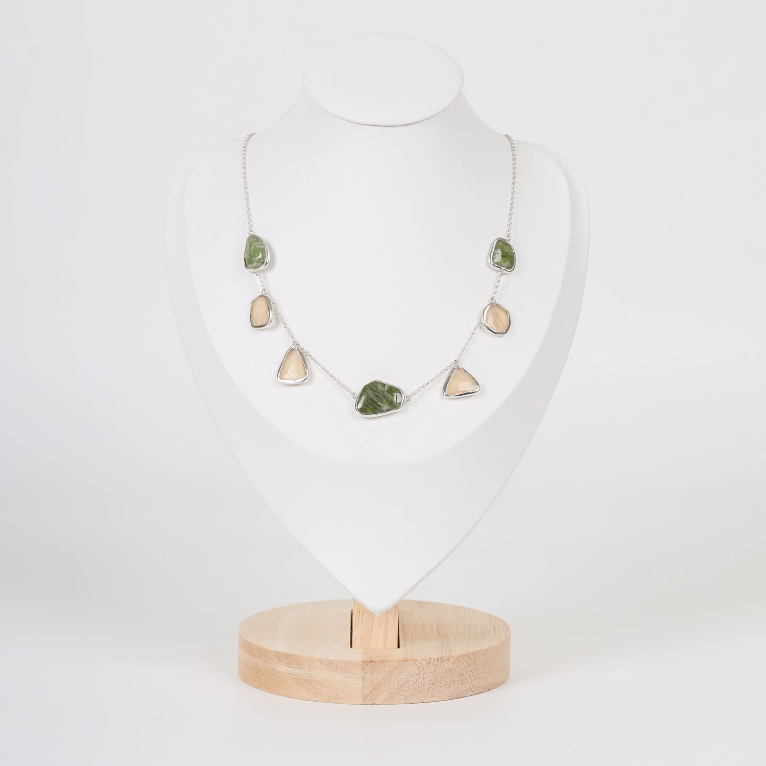 Quartz & Peridot Harmony Necklace