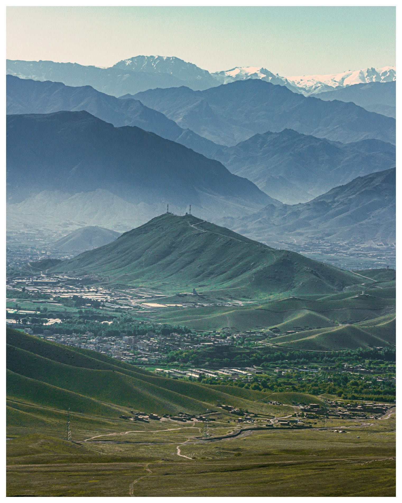 Tajbek Hill Kabul Landscape | Photo Print by Zabih Habibi