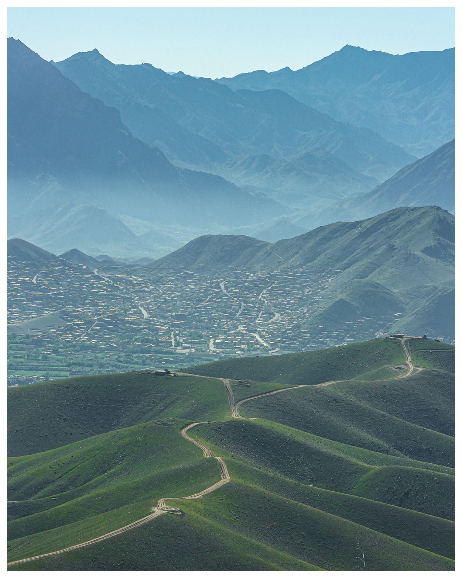 The Foggy Morning Kabul Landscape | Photo Print by Zabih Habibi