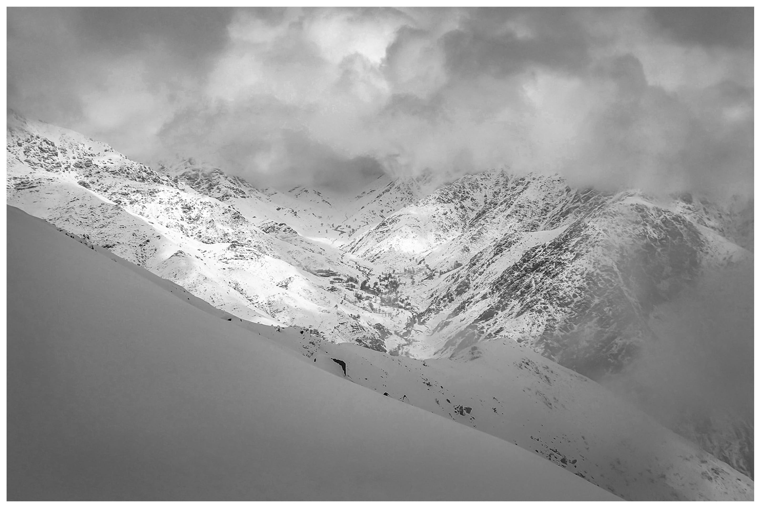 Snowy Peaks Paghman Valley Kabul