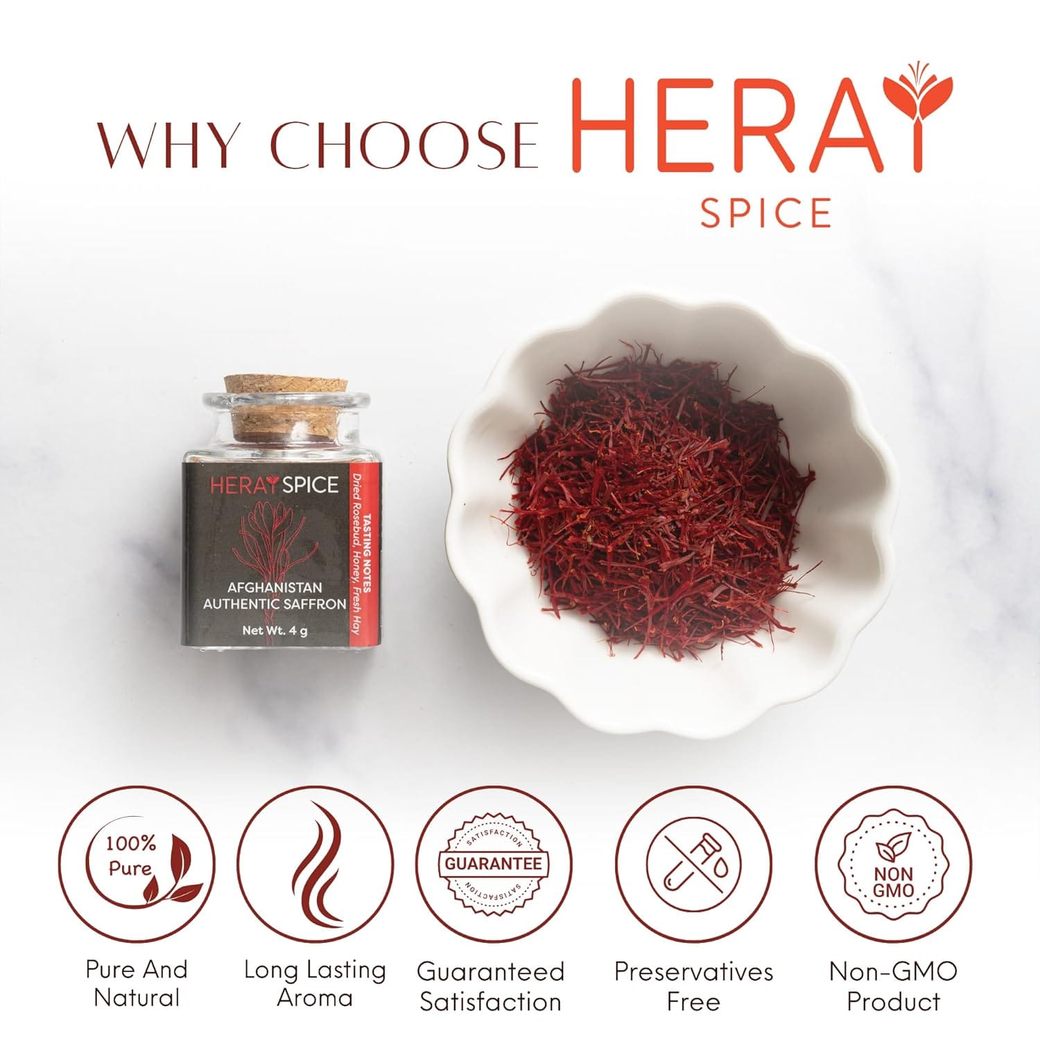 Pure Saffron Afghani (2g)– Negin Dark Red